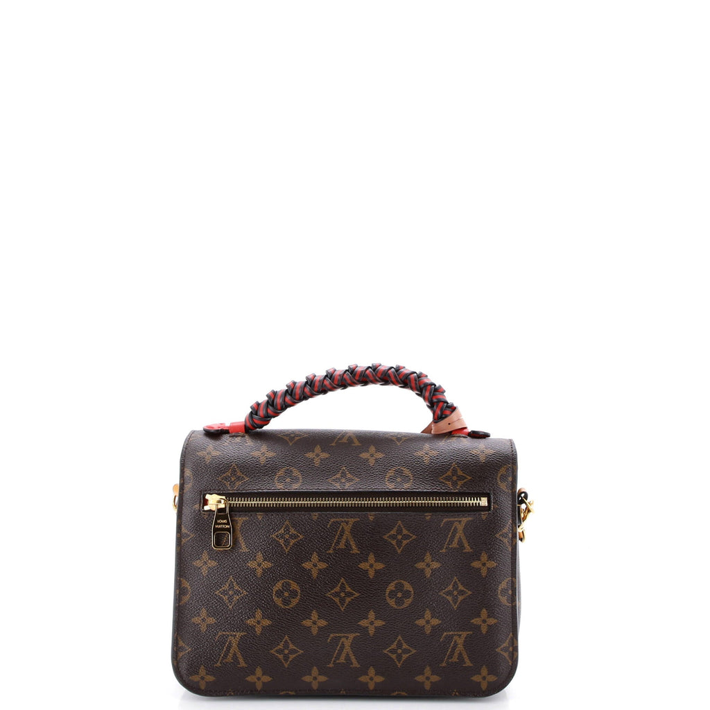 Braided Handle Pochette Metis Monogram Canvas with Leather