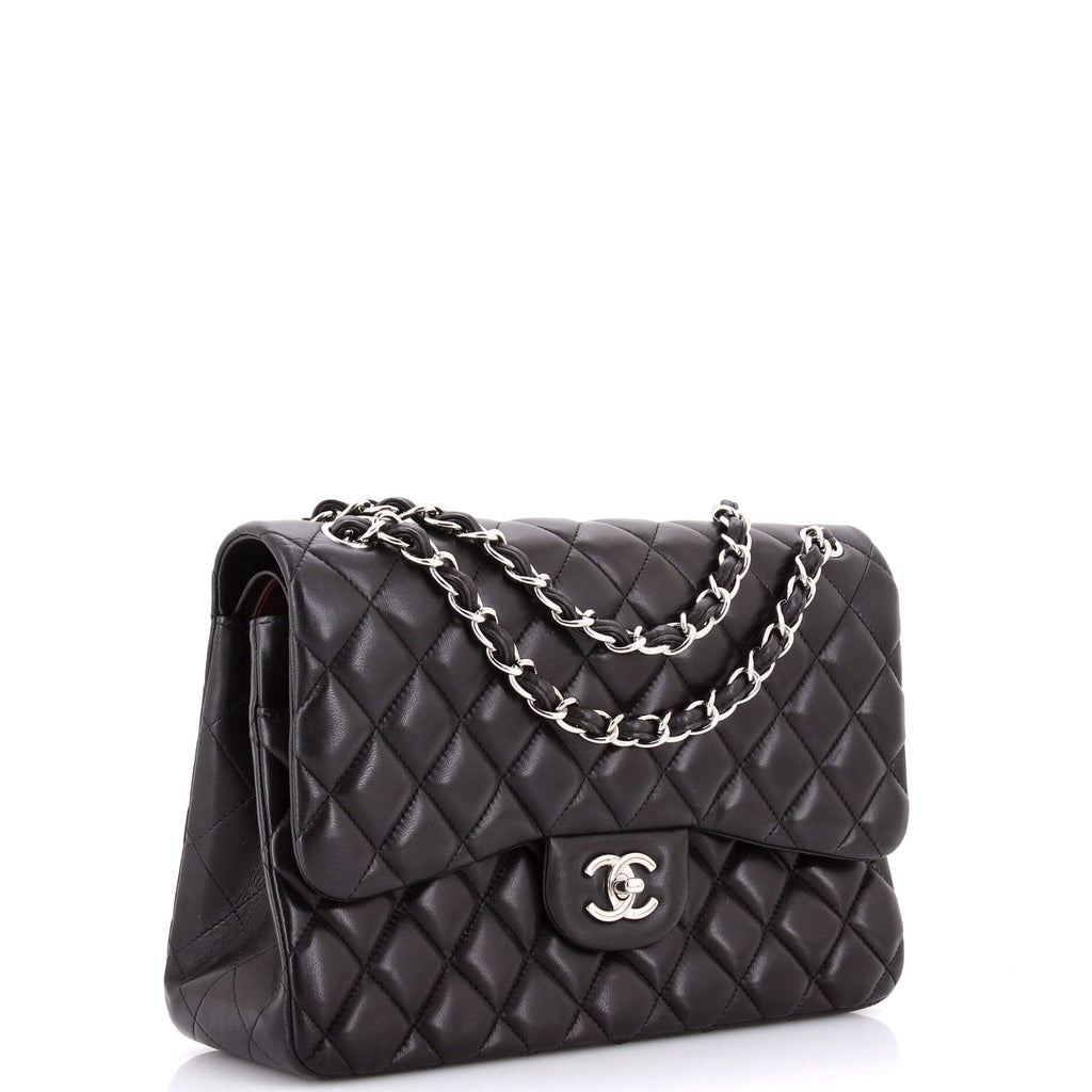 Classic Double Flap Bag Quilted Lambskin Jumbo