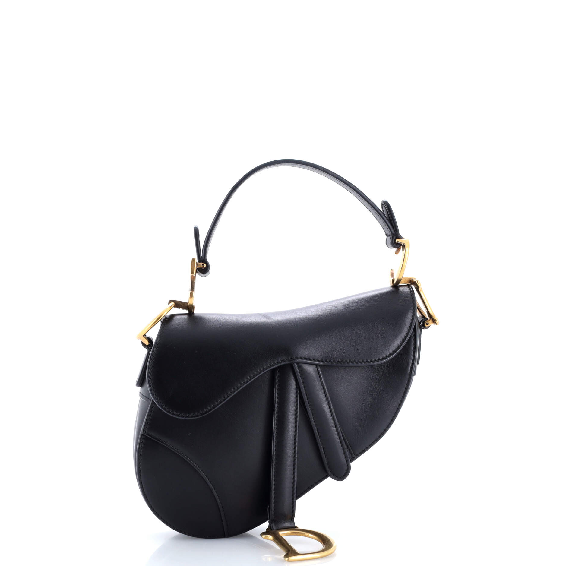 Saddle Handbag Leather Mini