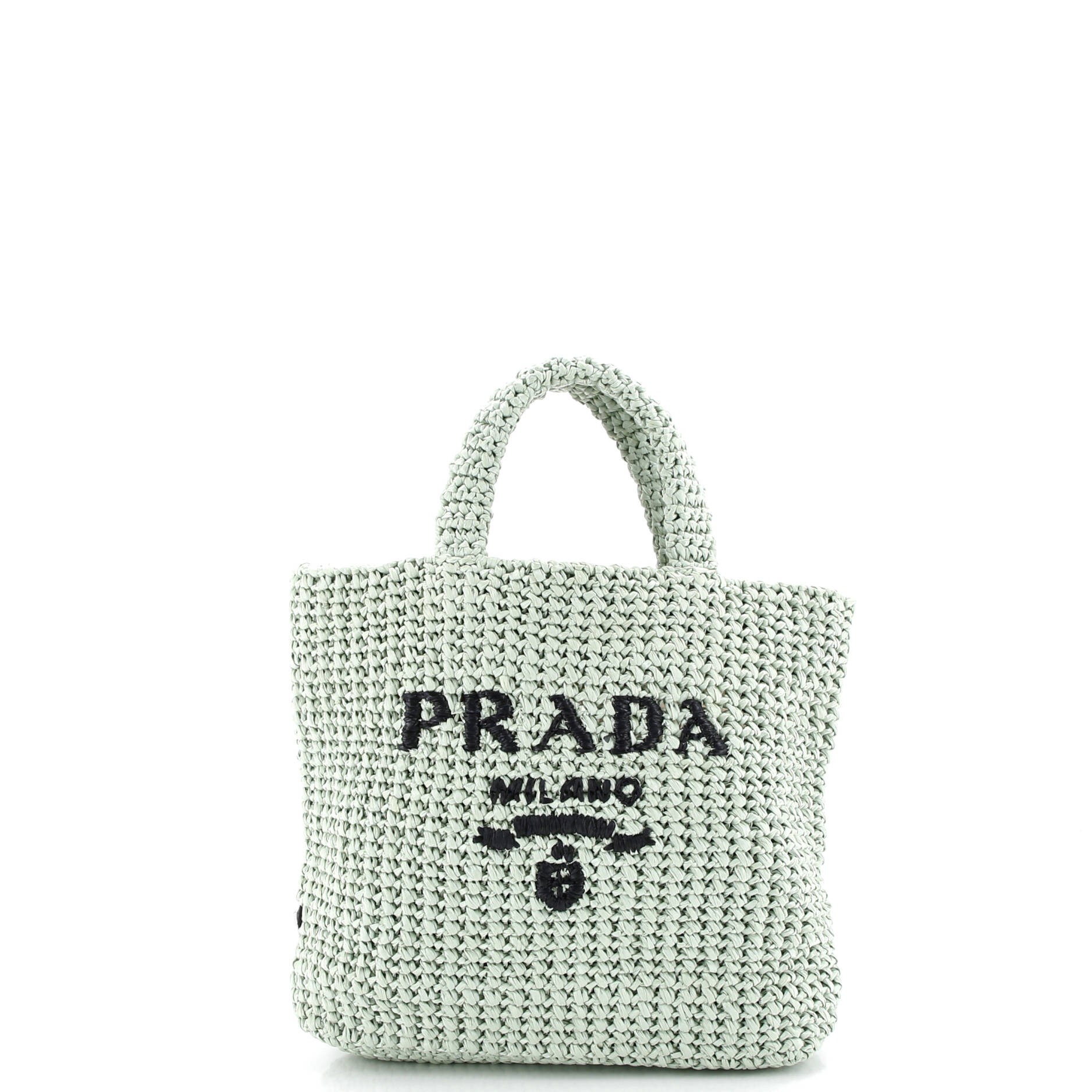 Logo Tote Raffia Small
