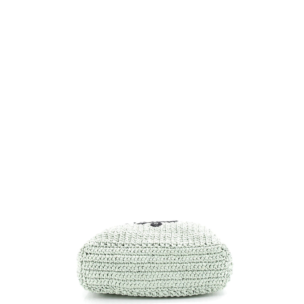 Logo Tote Raffia Small