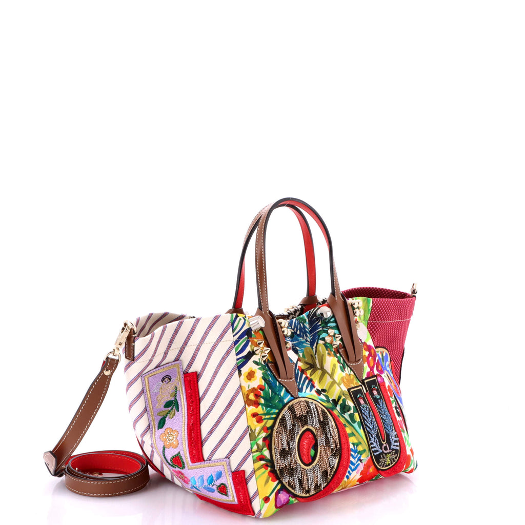 Caracaba Tote Embellished Canvas with Leather Small