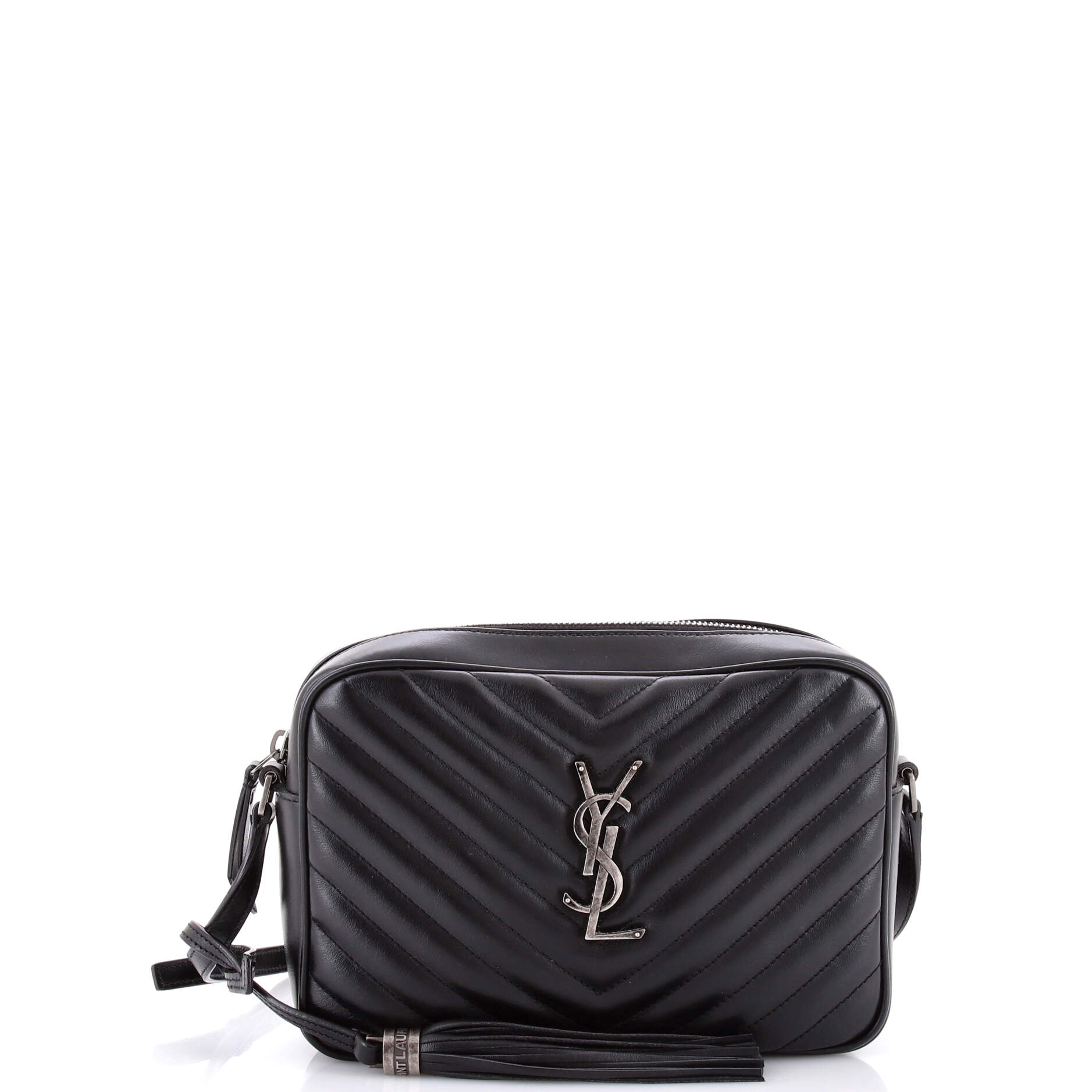 Lou Camera Bag Matelasse Chevron Leather Small