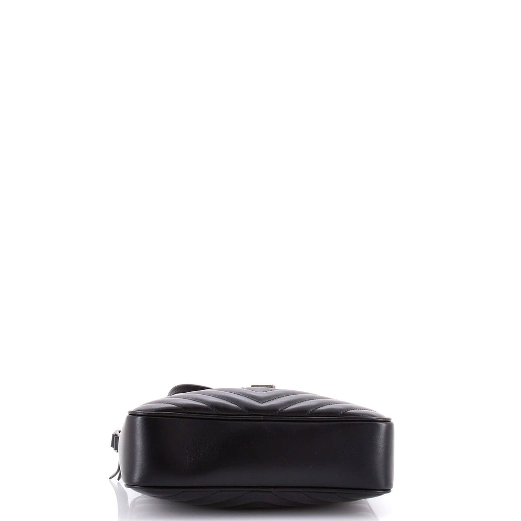 Lou Camera Bag Matelasse Chevron Leather Small
