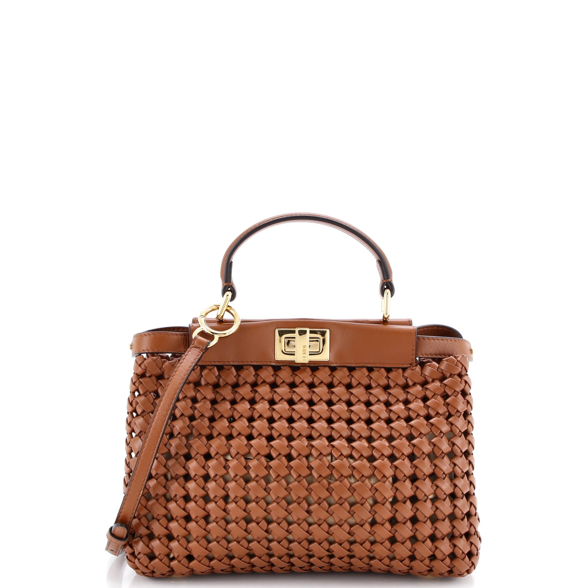 Peekaboo Bag Braided Leather Mini
