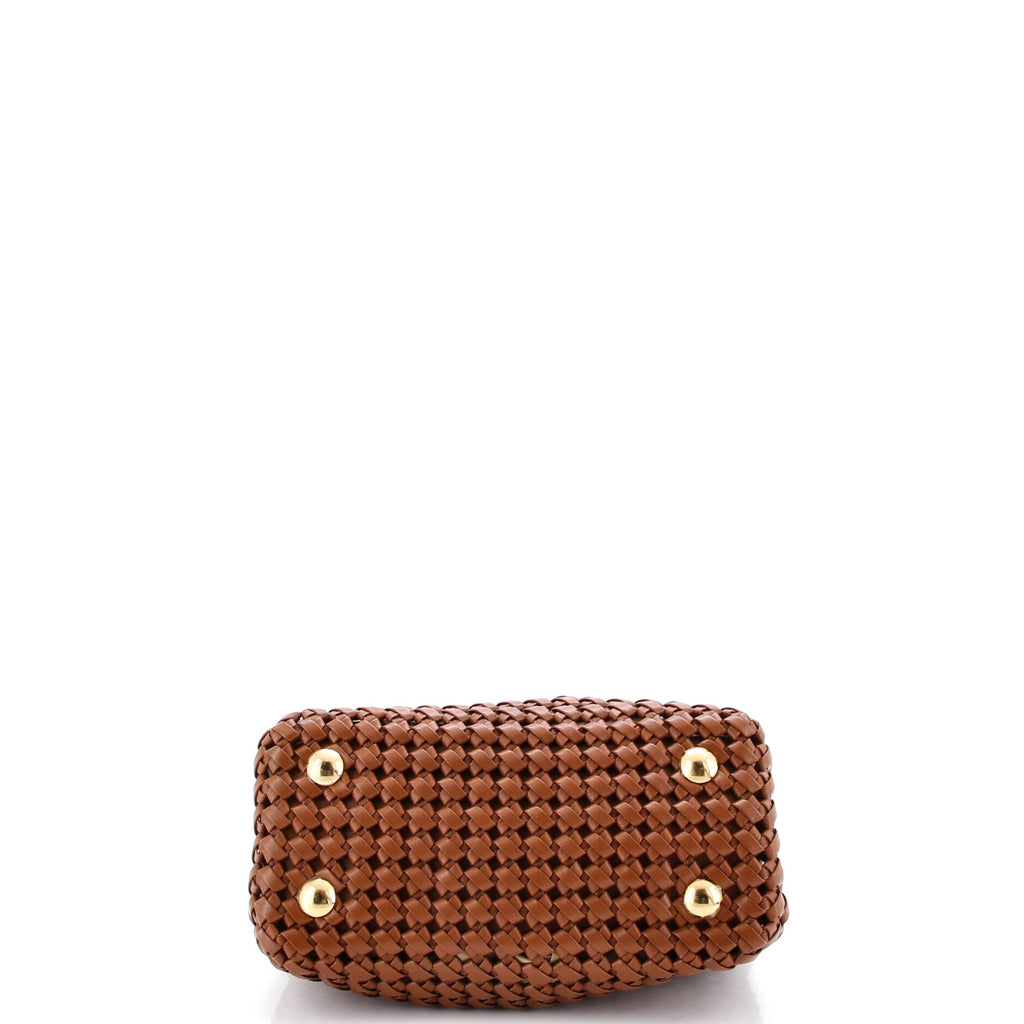 Peekaboo Bag Braided Leather Mini