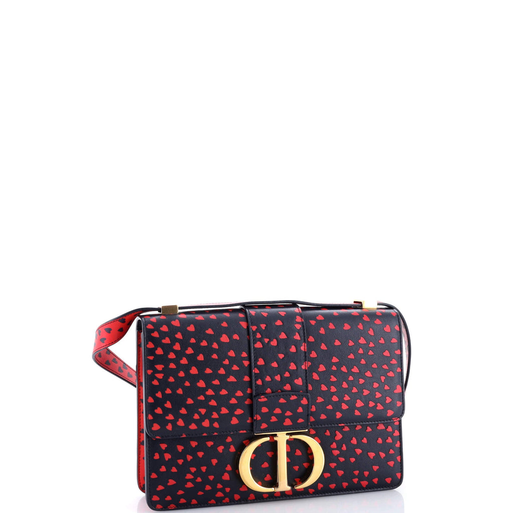 30 Montaigne Flap Bag Printed Leather