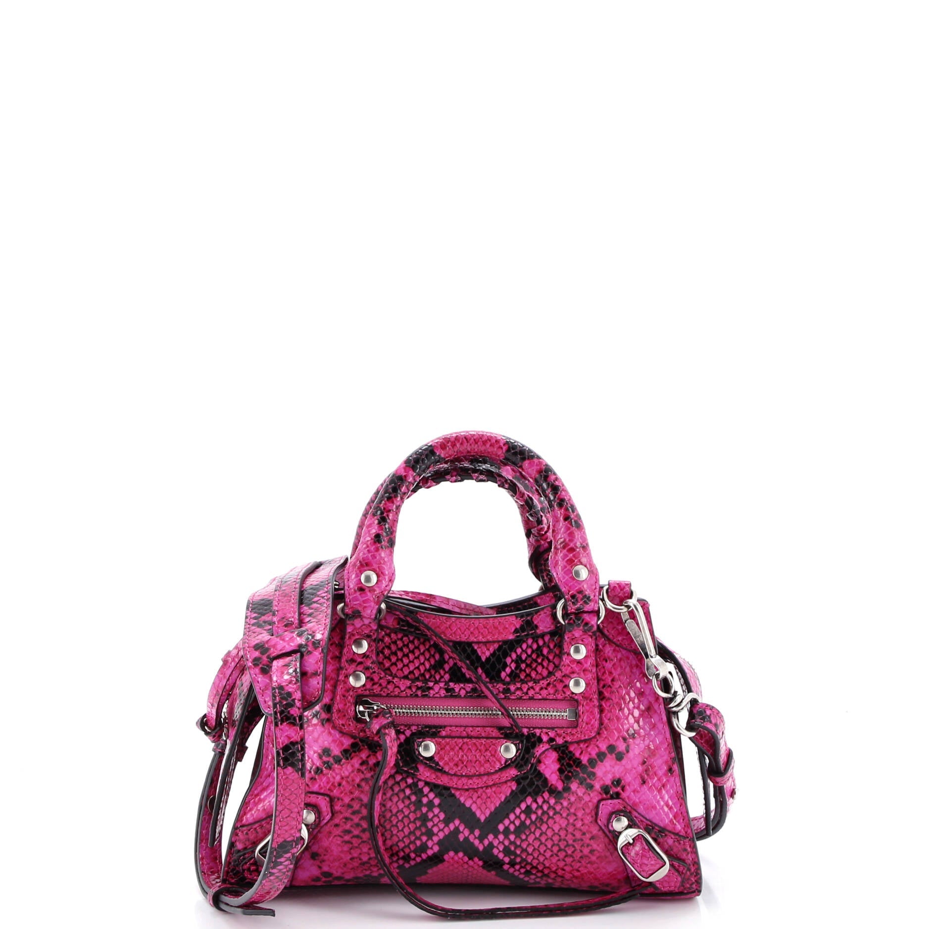 Neo Classic City Bag Python Embossed Leather Mini