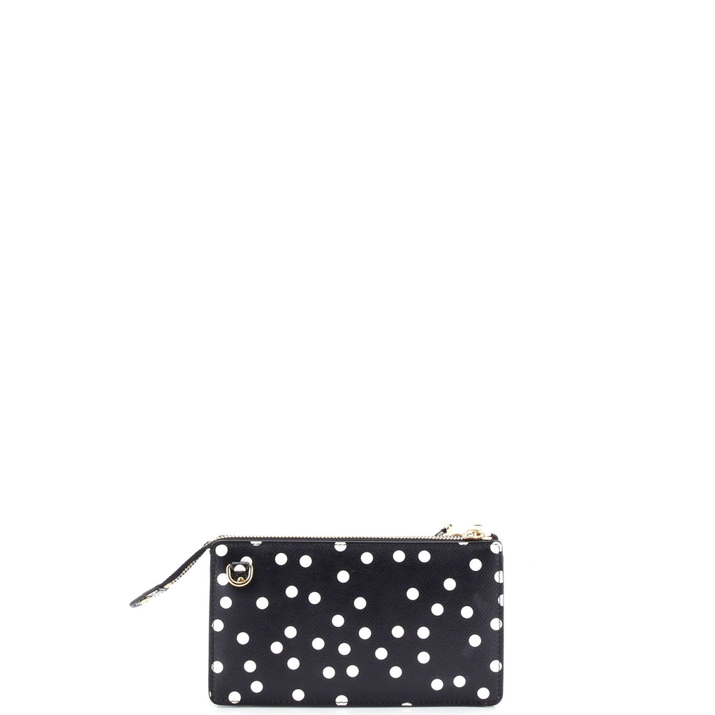 Flap Phone Holder with Strap Printed Leather