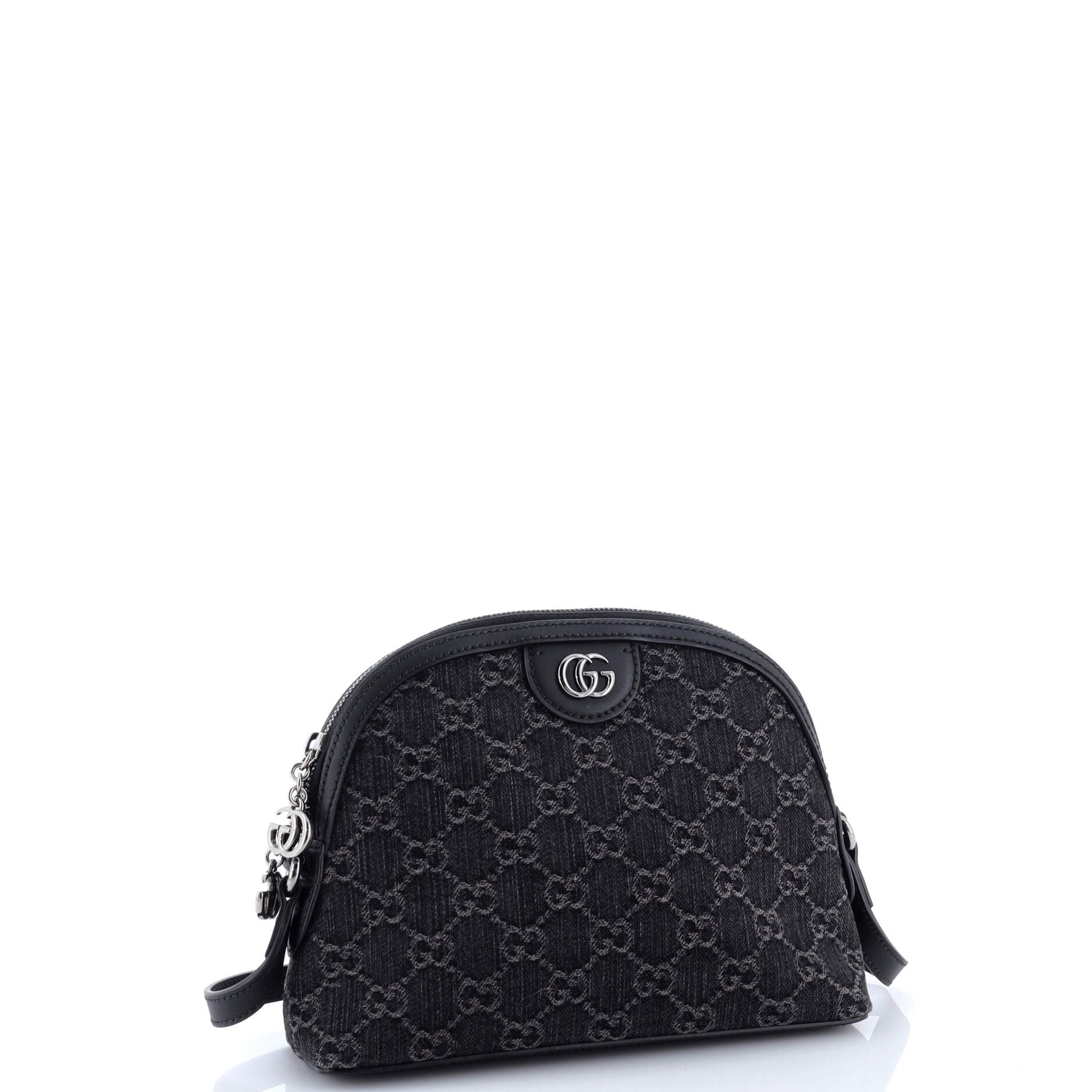 Ophidia Dome Shoulder Bag GG Denim Small