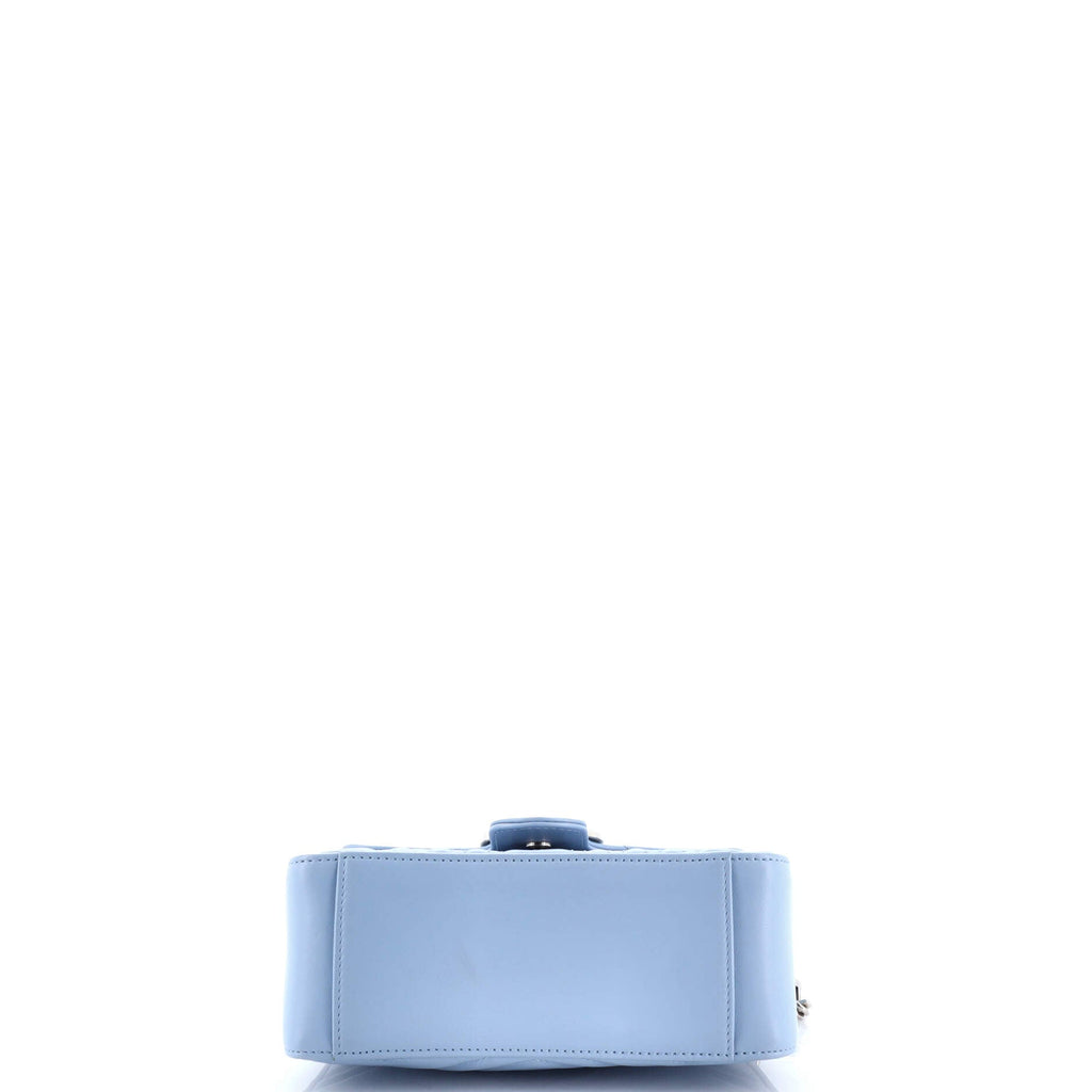 GG Marmont Top Handle Flap Bag Matelasse Leather Mini