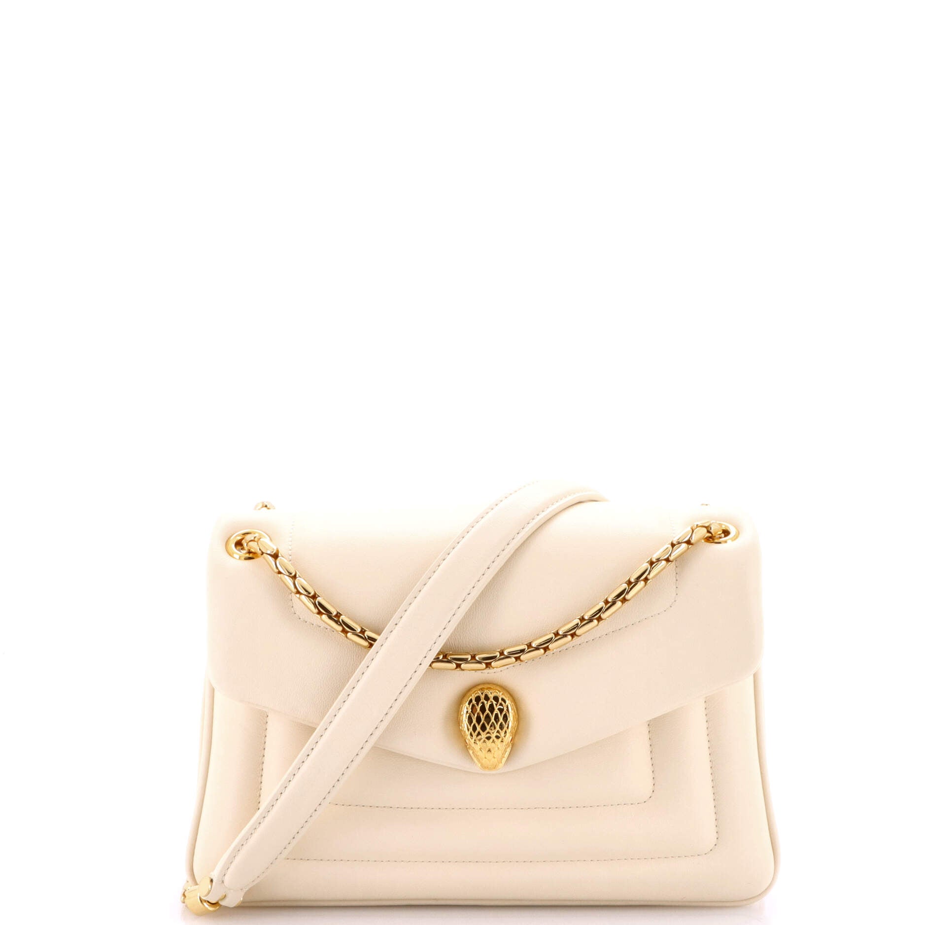 Serpenti Reverse Shoulder Bag Leather Small