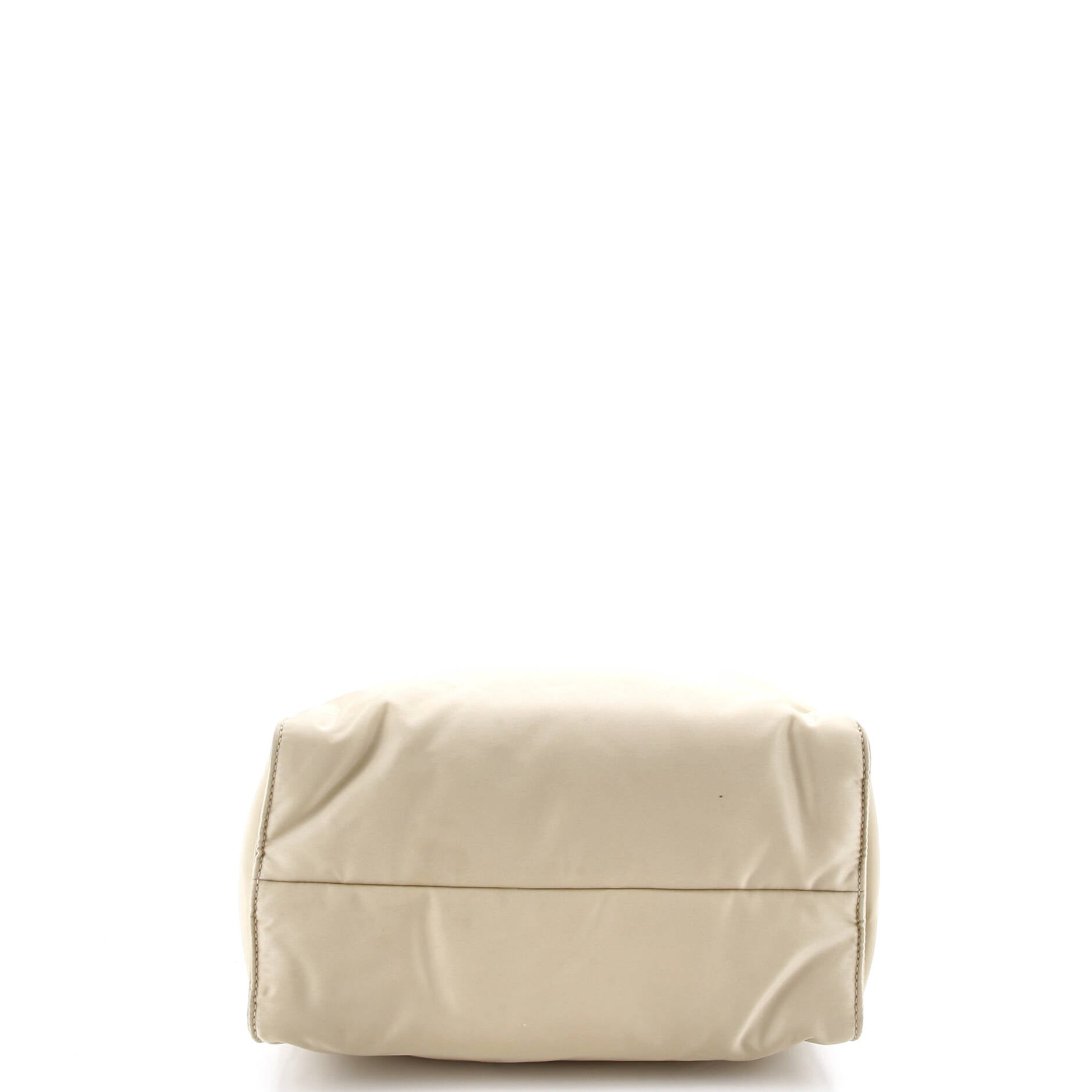 Padded Convertible Shopping Tote Re-Nylon with Leather Medium
