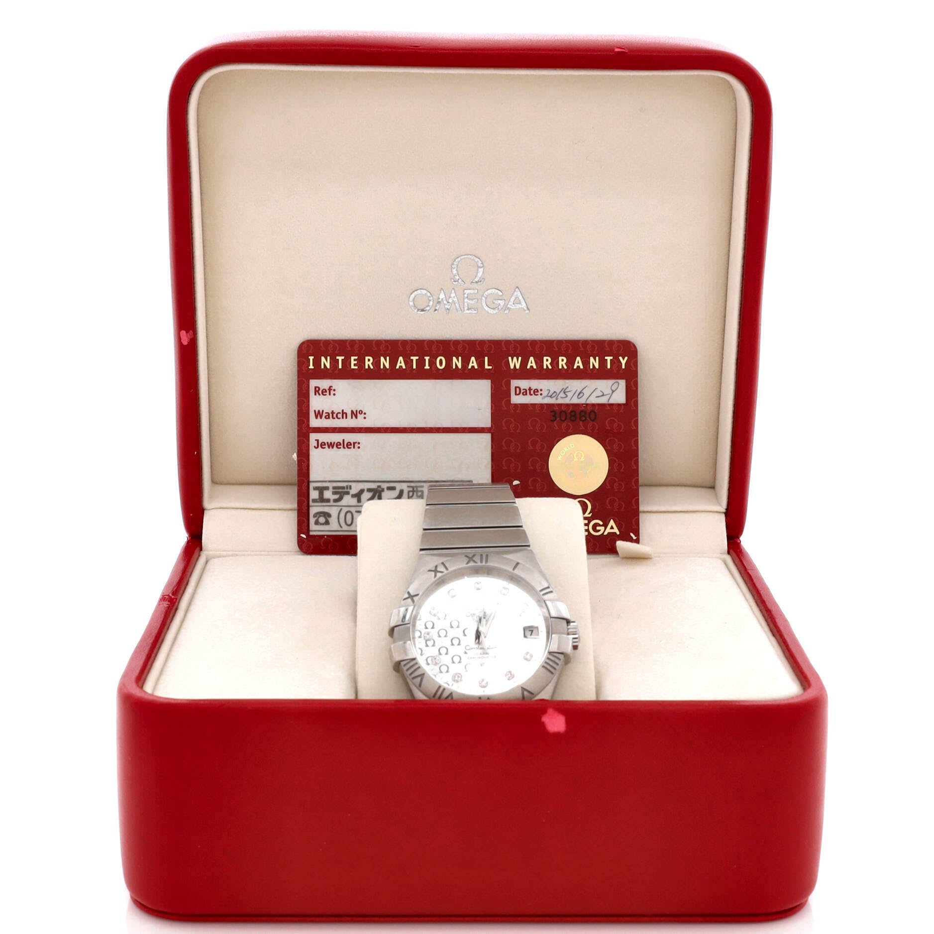 Constellation Co-Axial Chronometer Automatic Watch Stainless Steel with Diamond Markers 35