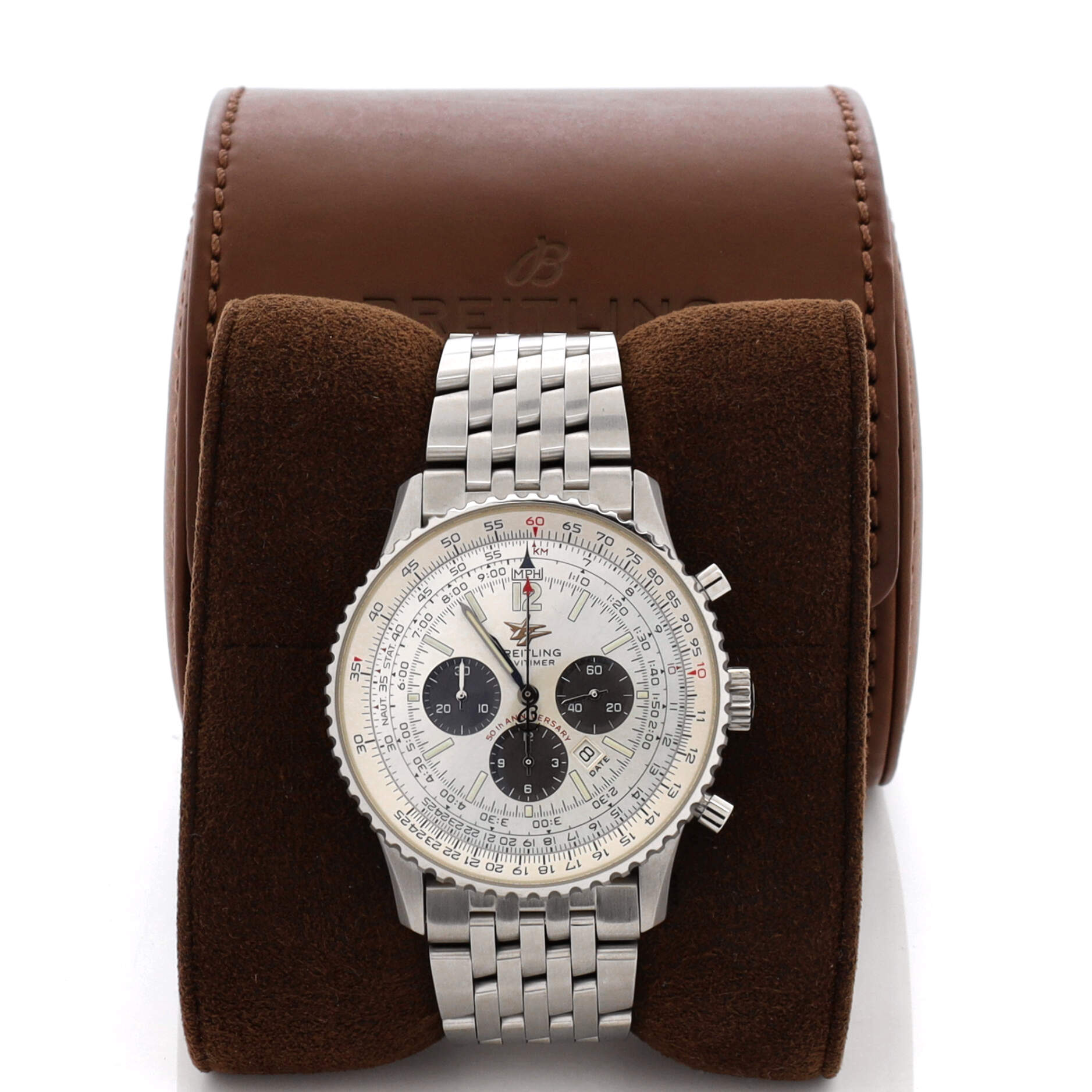 Navitimer 50th Anniversary Chronograph Automatic Watch Stainless Steel 41