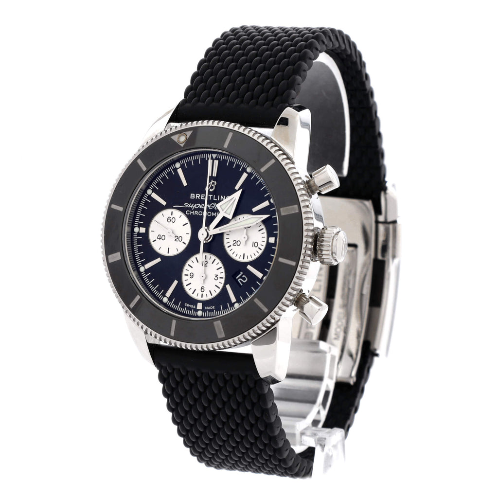 Superocean Heritage B01 Chronometer Chronograph Automatic Watch Stainless Steel with Ceramic and Rubber 44