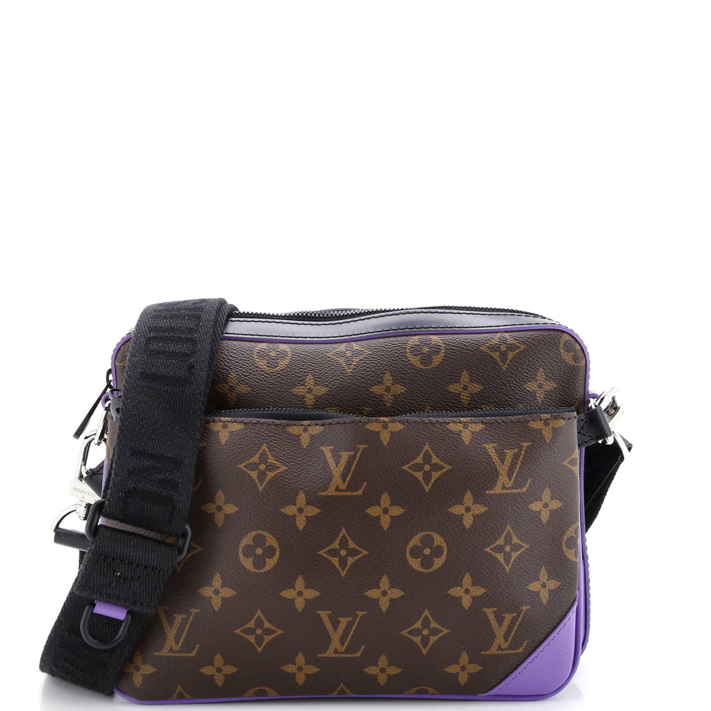 Trio Messenger Bag Macassar Monogram Canvas