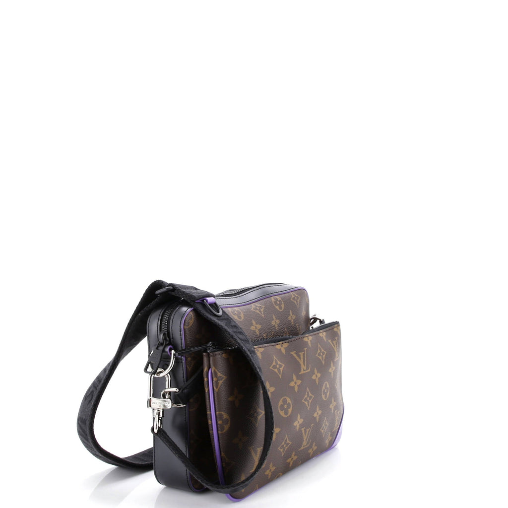 Trio Messenger Bag Macassar Monogram Canvas