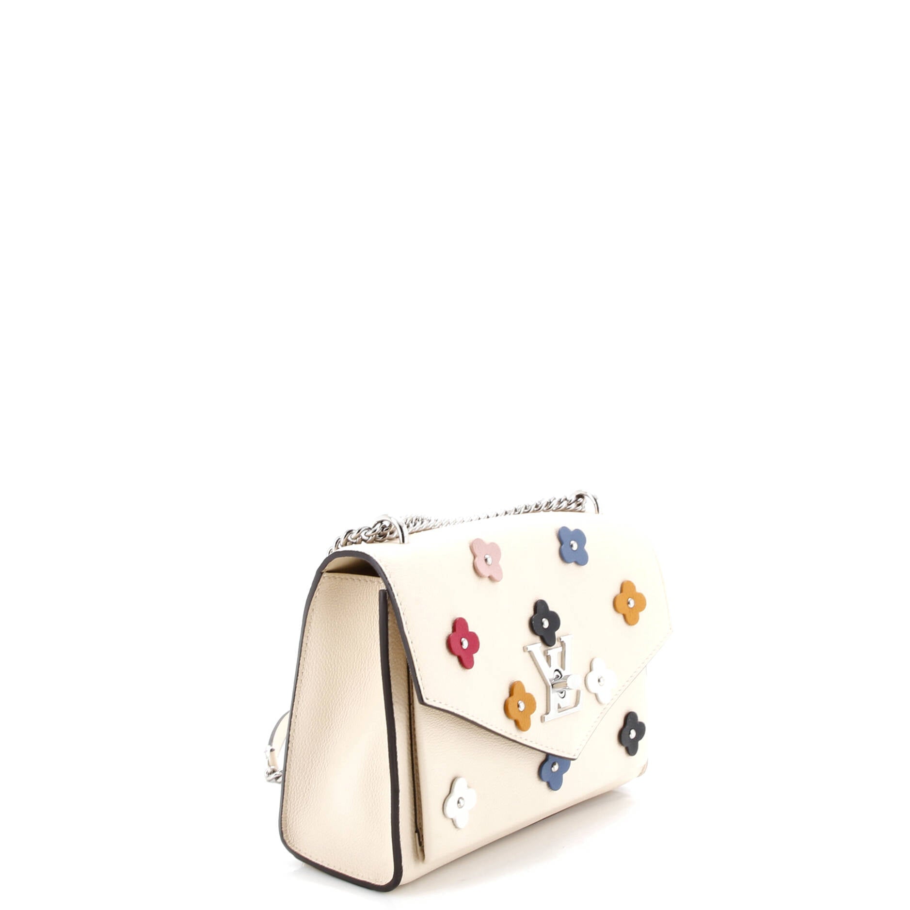 Mylockme Handbag Flower Embellished Leather BB