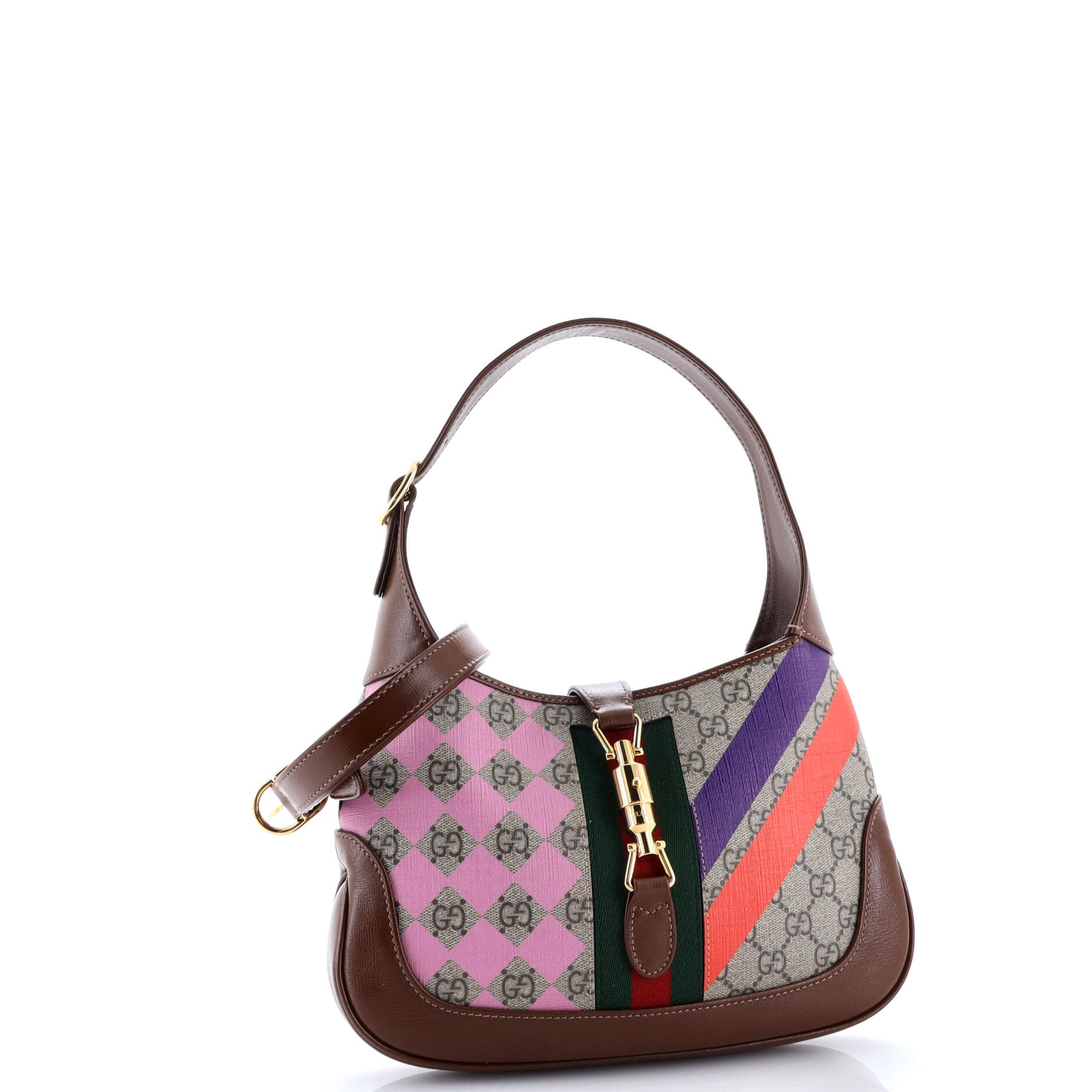 Jackie 1961 Hobo Printed GG Coated Canvas Small