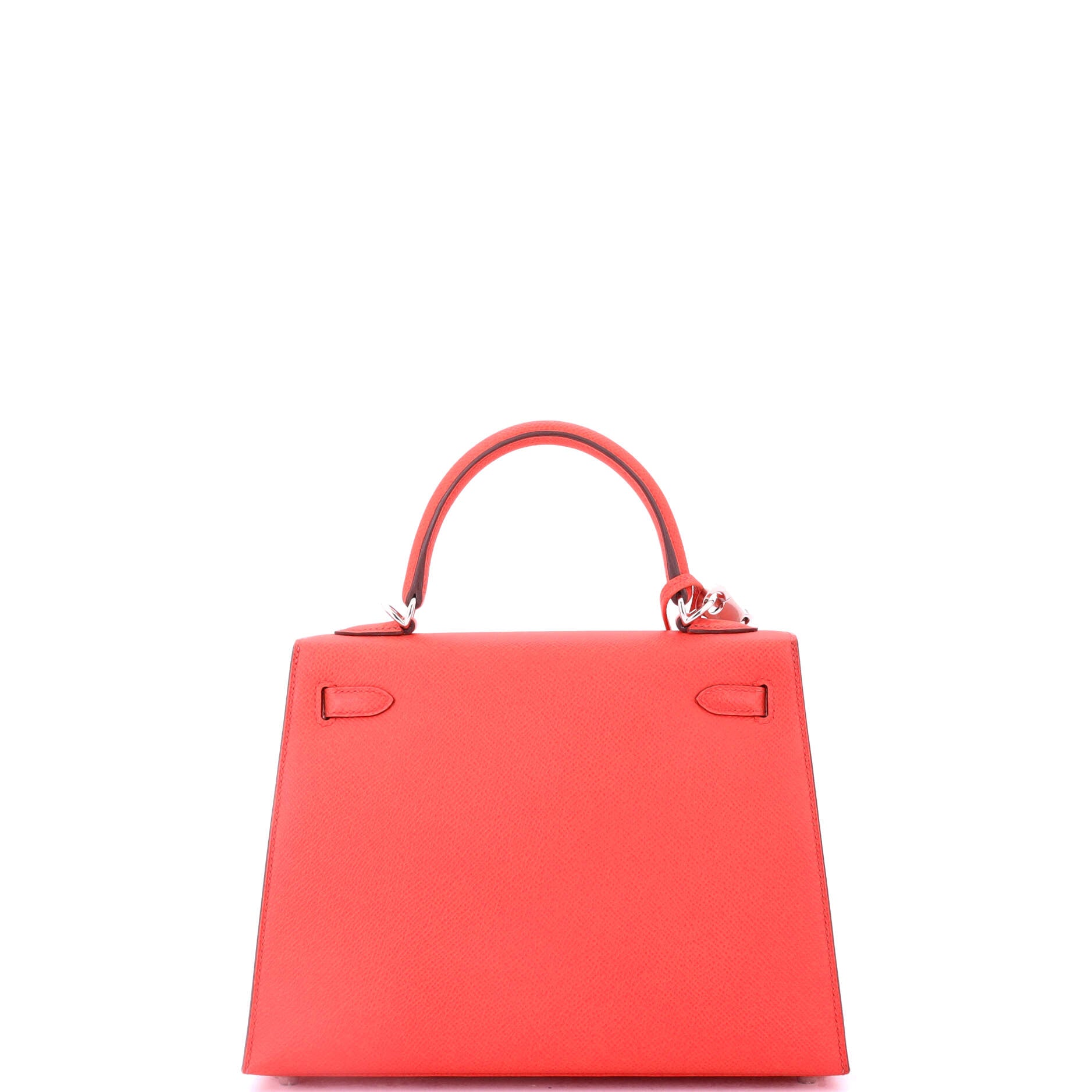 Kelly Handbag Verso Epsom with Palladium Hardware 25