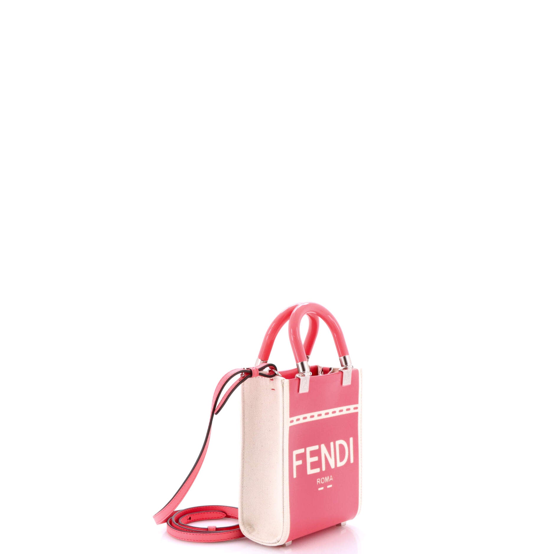 Sunshine Shopper Tote Patent and Canvas Mini