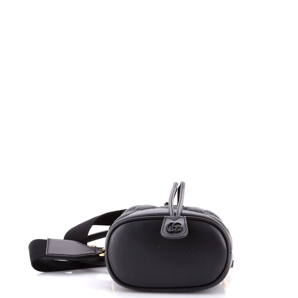GG Convertible Bucket Bag GG Embossed Matelasse Nylon with Leather Small