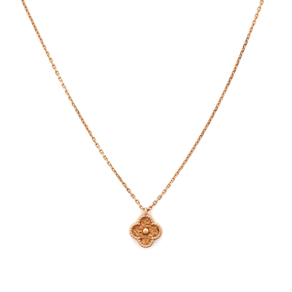 Sweet Alhambra Pendant Necklace 18K Rose Gold