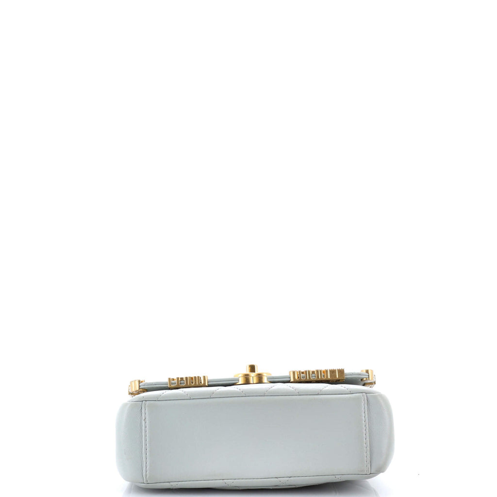 Paris Monaco Flap Bag Quilted Lambskin Mini