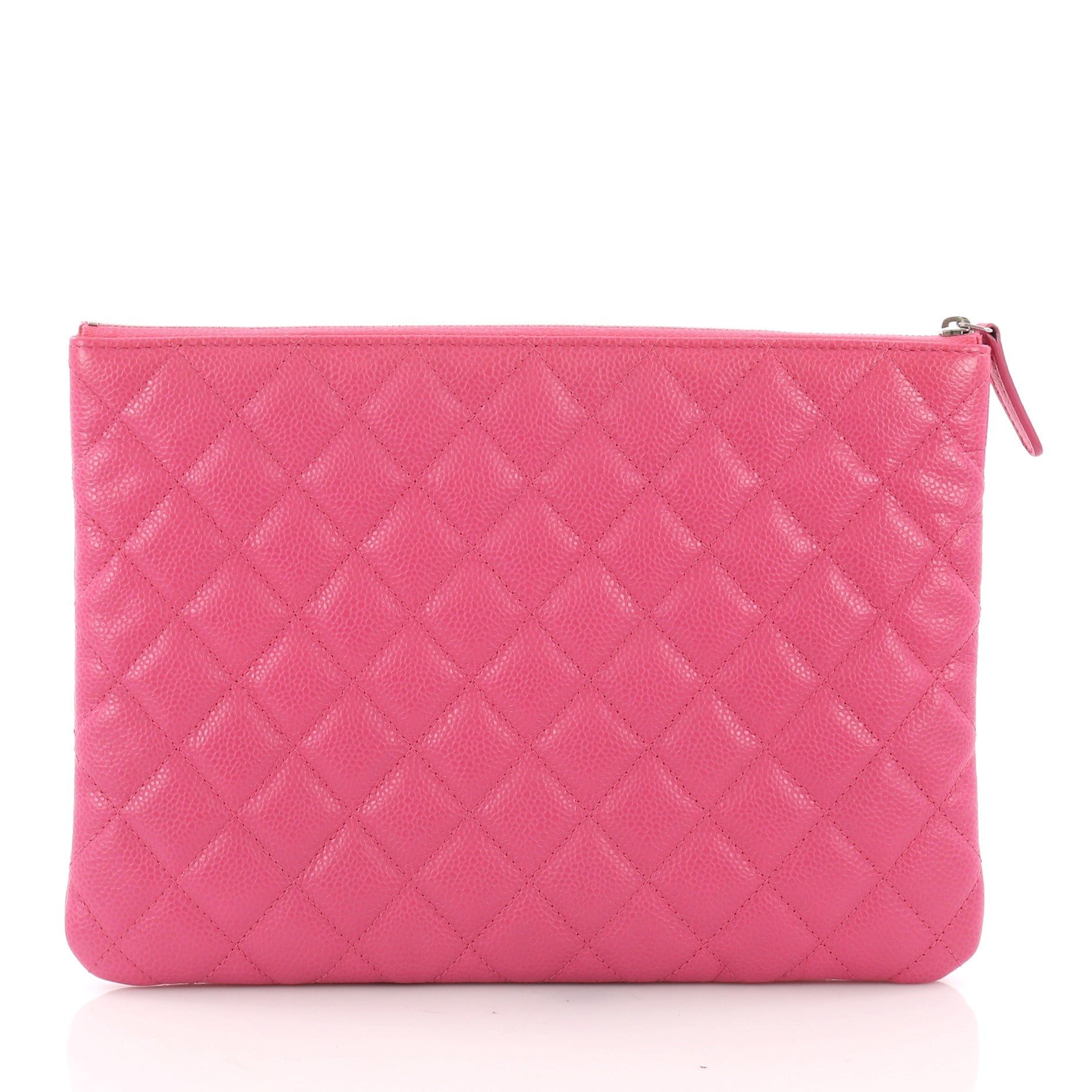 O Case Clutch Quilted Caviar Medium