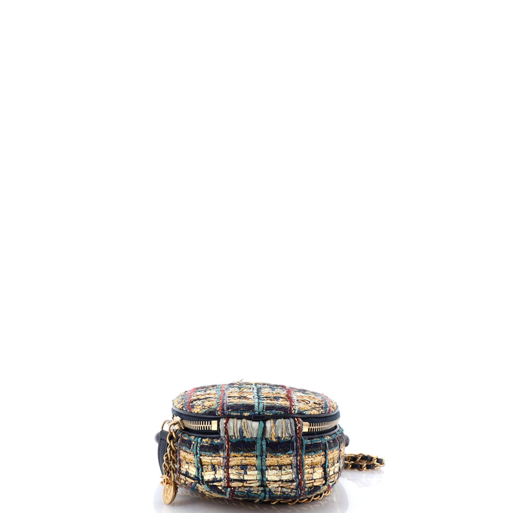 Paris-New York Oval Camera Case Quilted Tweed Small