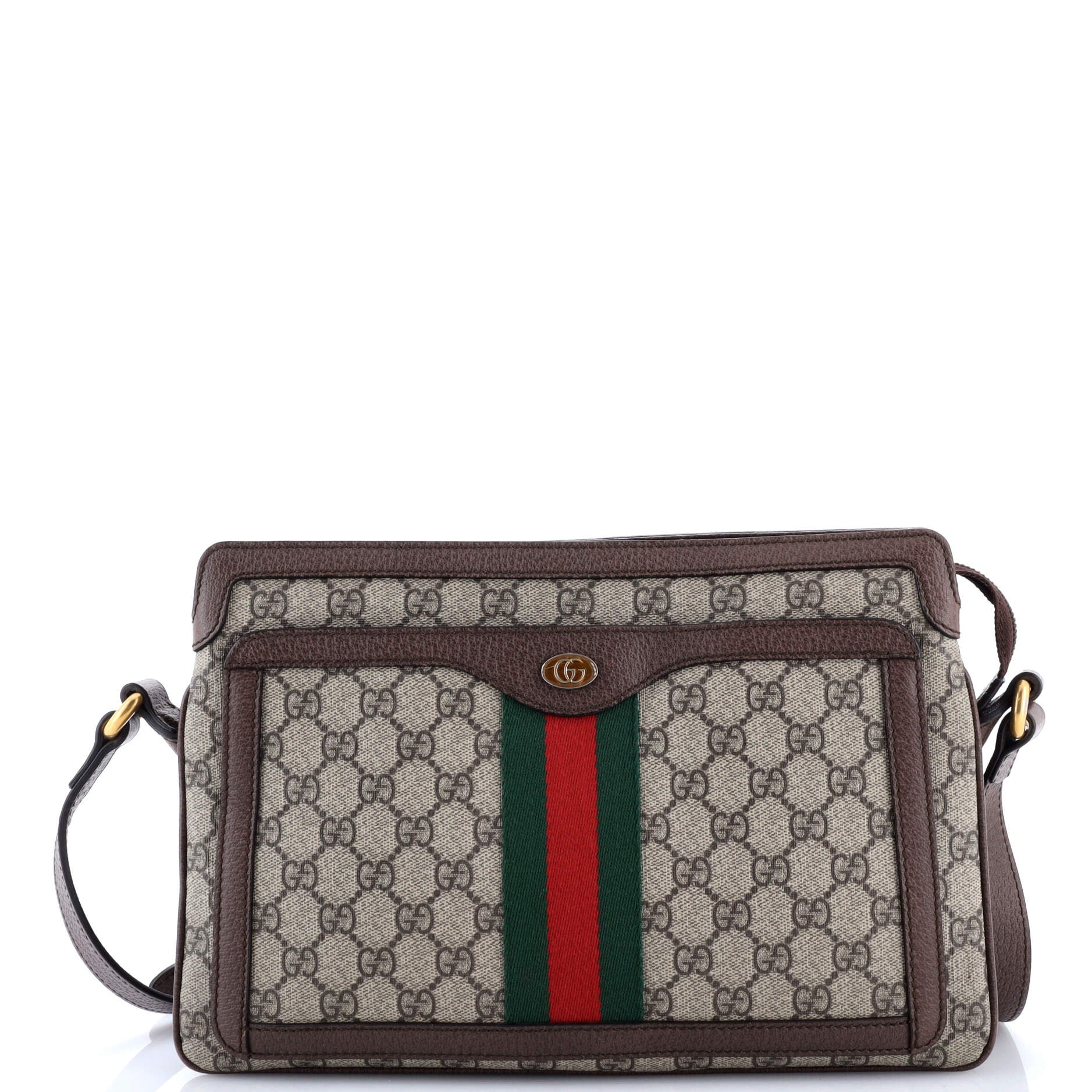 Ophidia Zip Shoulder Bag GG Coated Canvas Medium