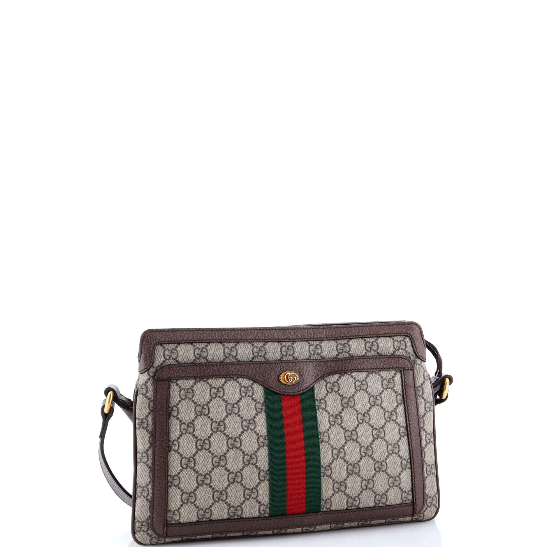 Ophidia Zip Shoulder Bag GG Coated Canvas Medium