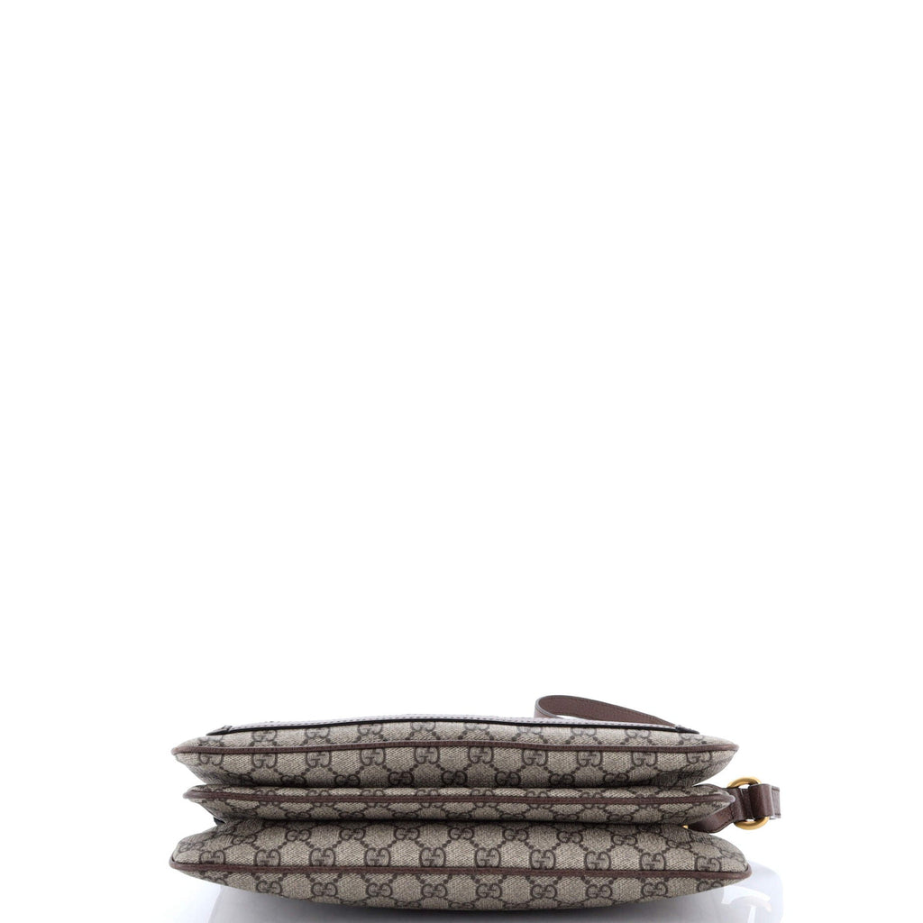 Ophidia Zip Shoulder Bag GG Coated Canvas Medium