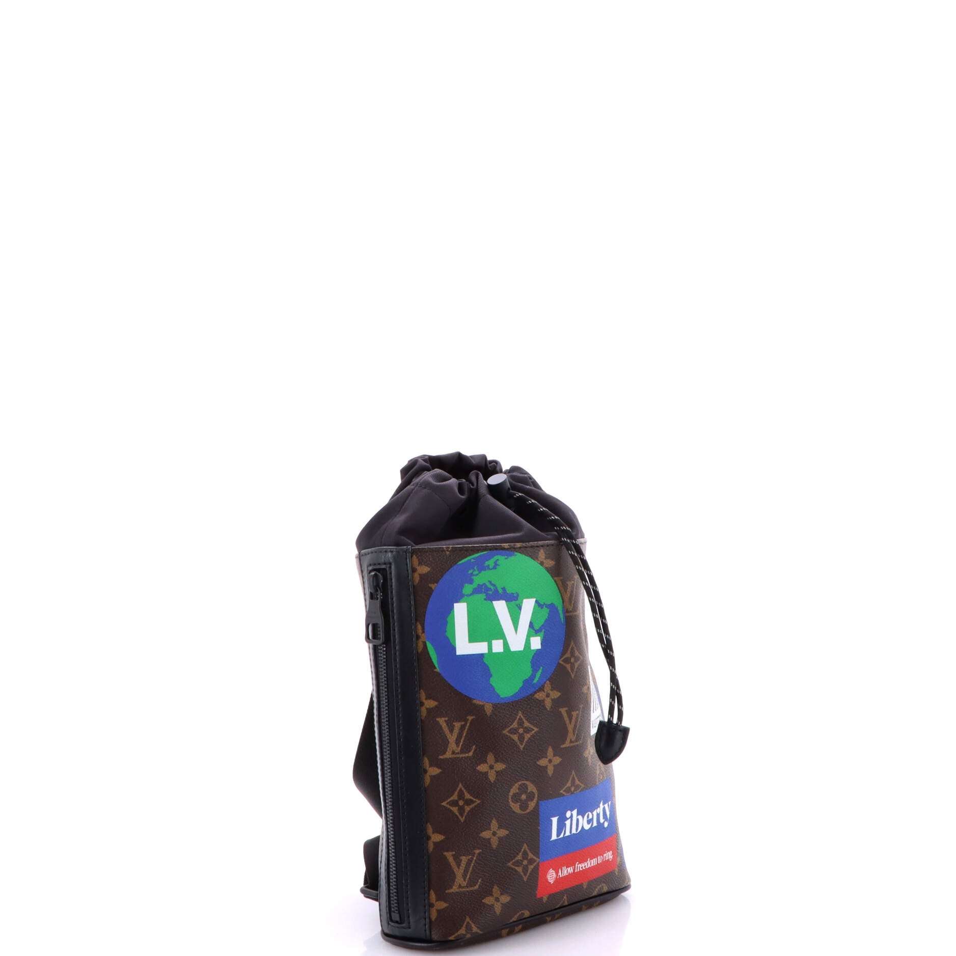Chalk Sling Bag Limited Edition Logo Story Monogram Canvas