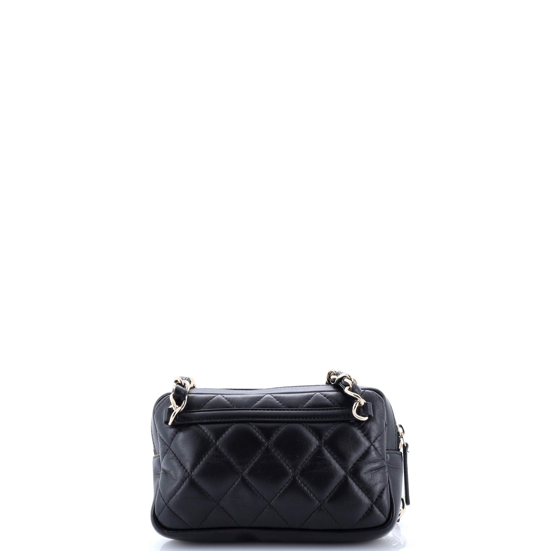 CC Front Pocket Waist Bag Quilted Lambskin