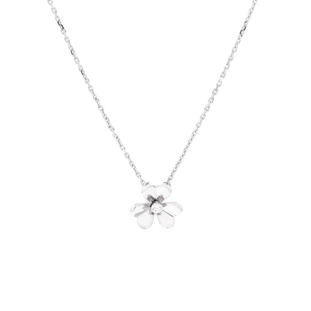 Frivole Pendant Necklace 18K White Gold and Diamond Mini