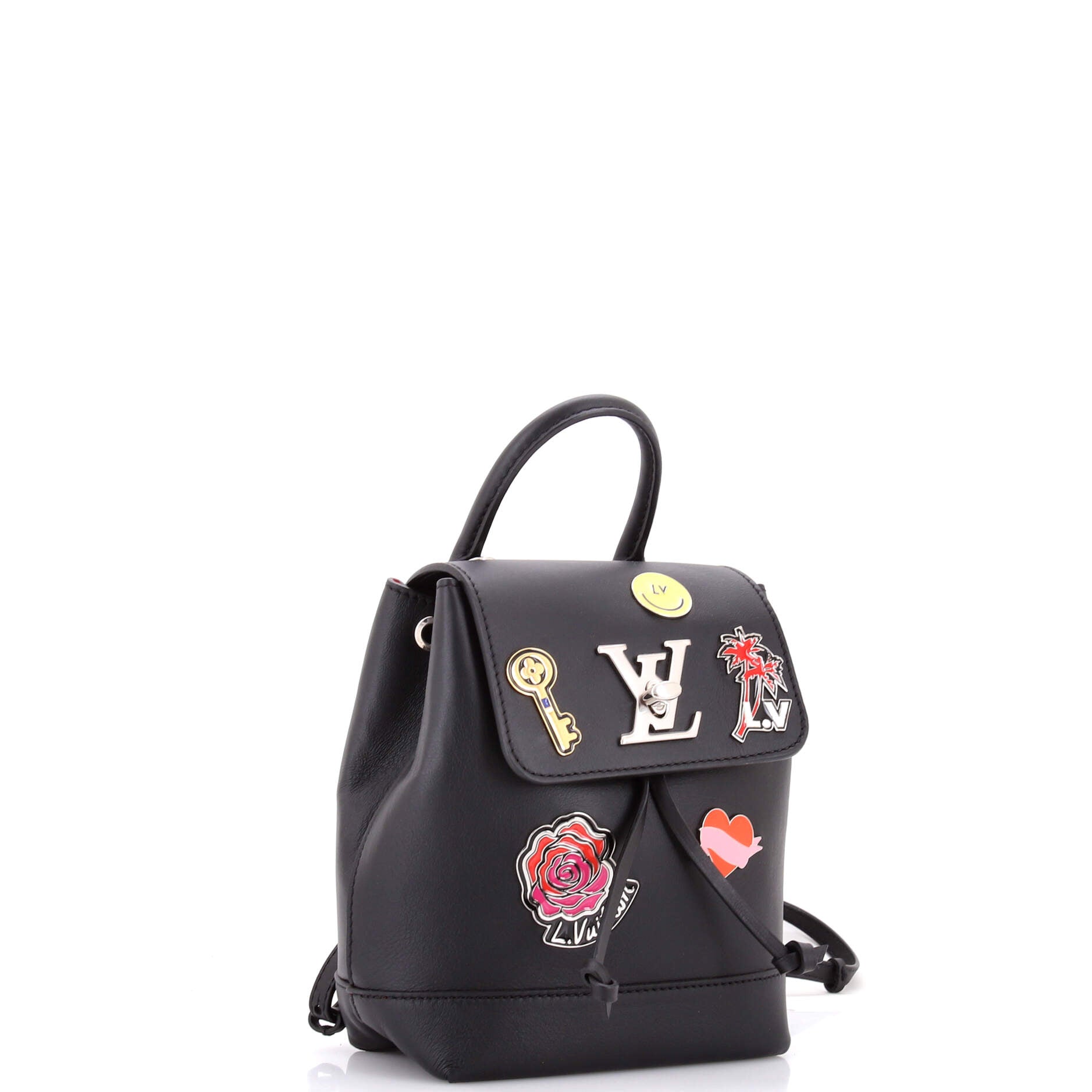 Lockme Backpack Limited Edition Pin Embellished Leather Mini