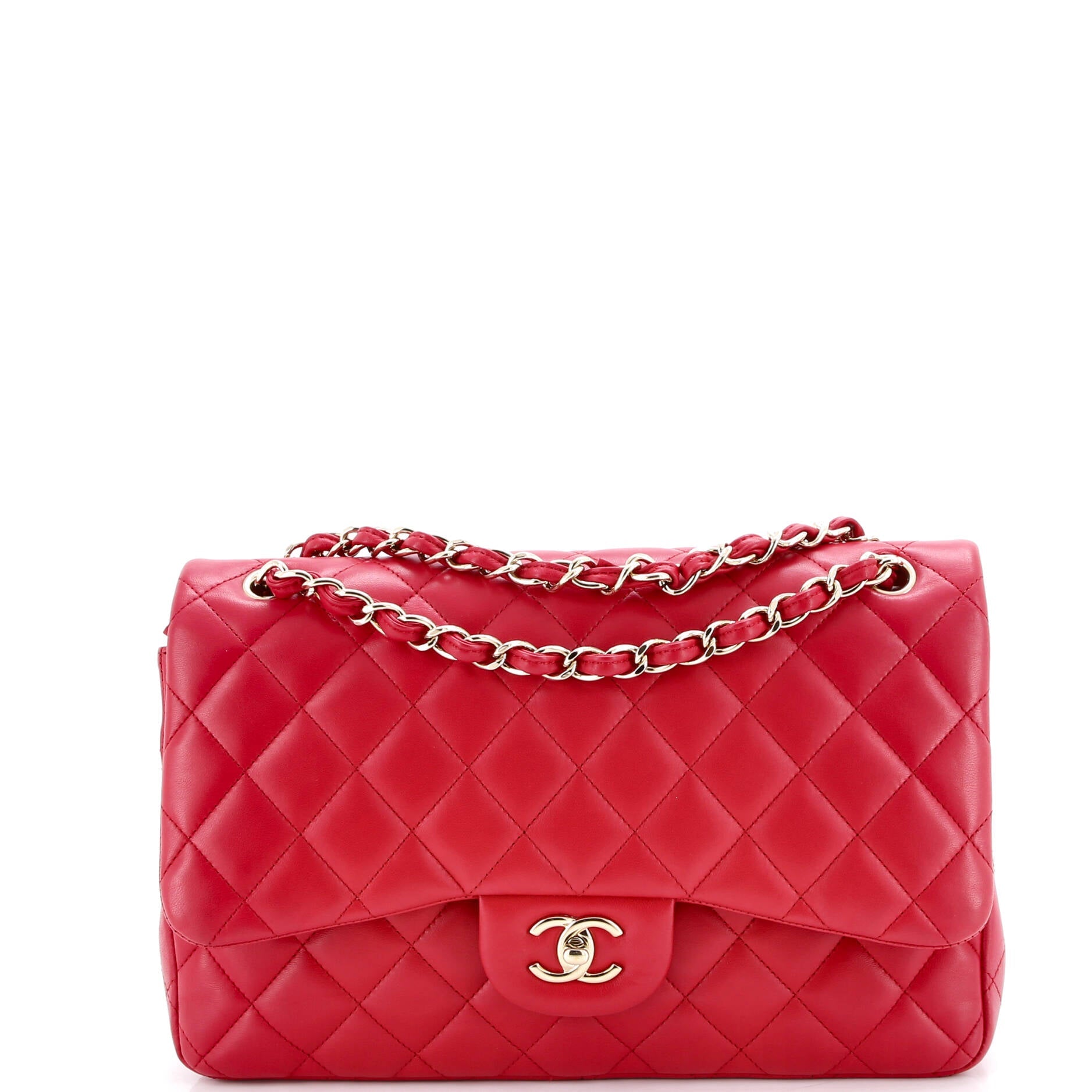 Classic Double Flap Bag Quilted Lambskin Jumbo