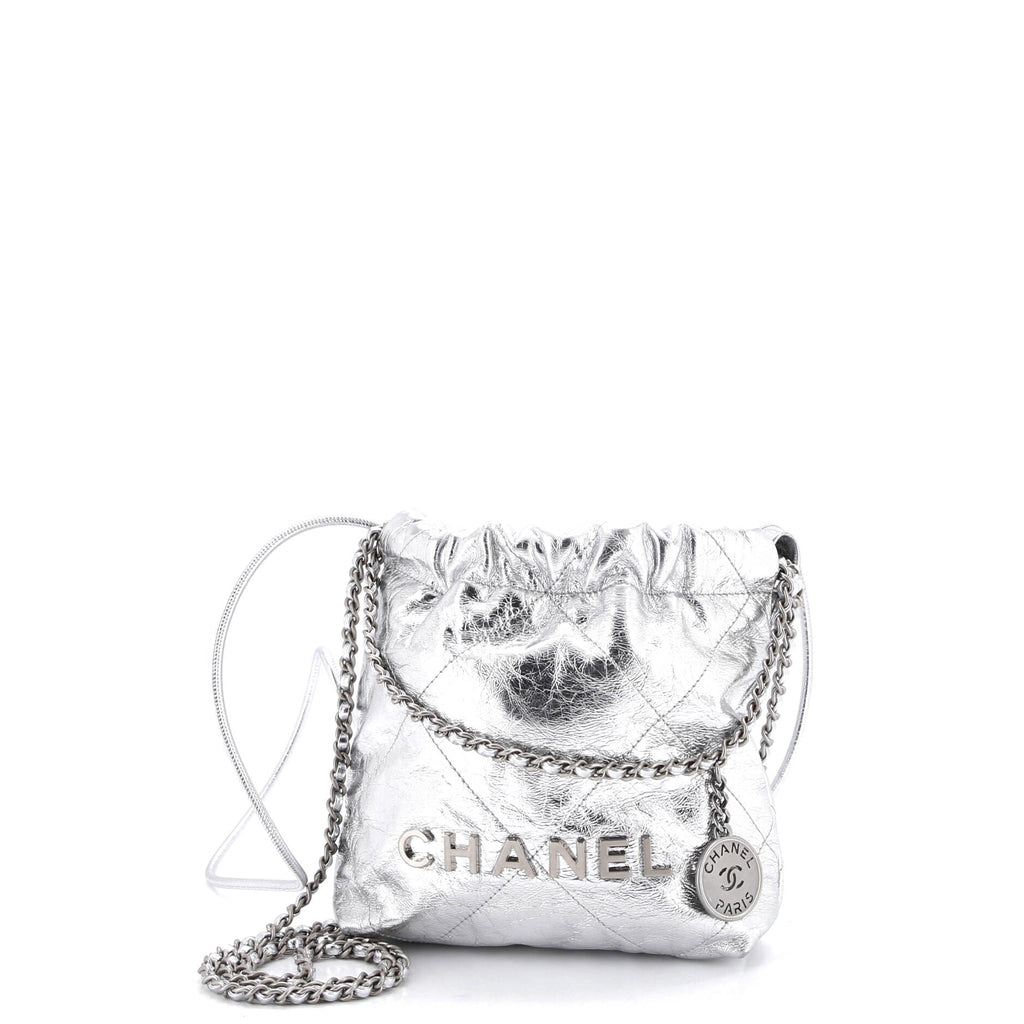 22 Chain Hobo Quilted Calfskin Mini