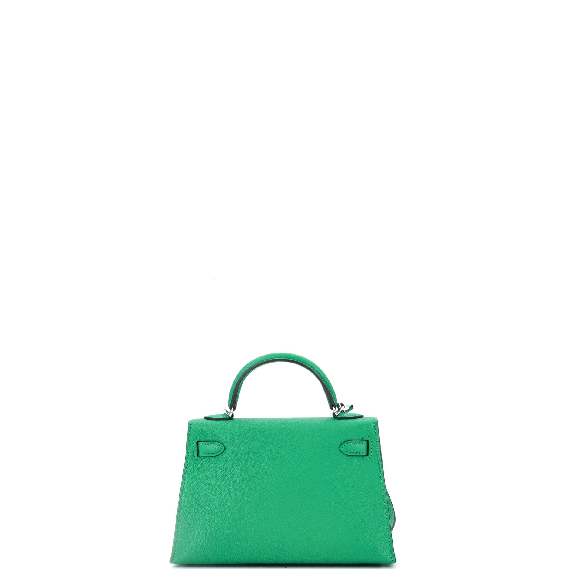 Kelly Mini II Bag Menthe Chevre Mysore with Palladium Hardware 20