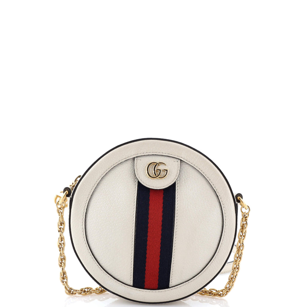Ophidia Round Shoulder Bag Leather Mini