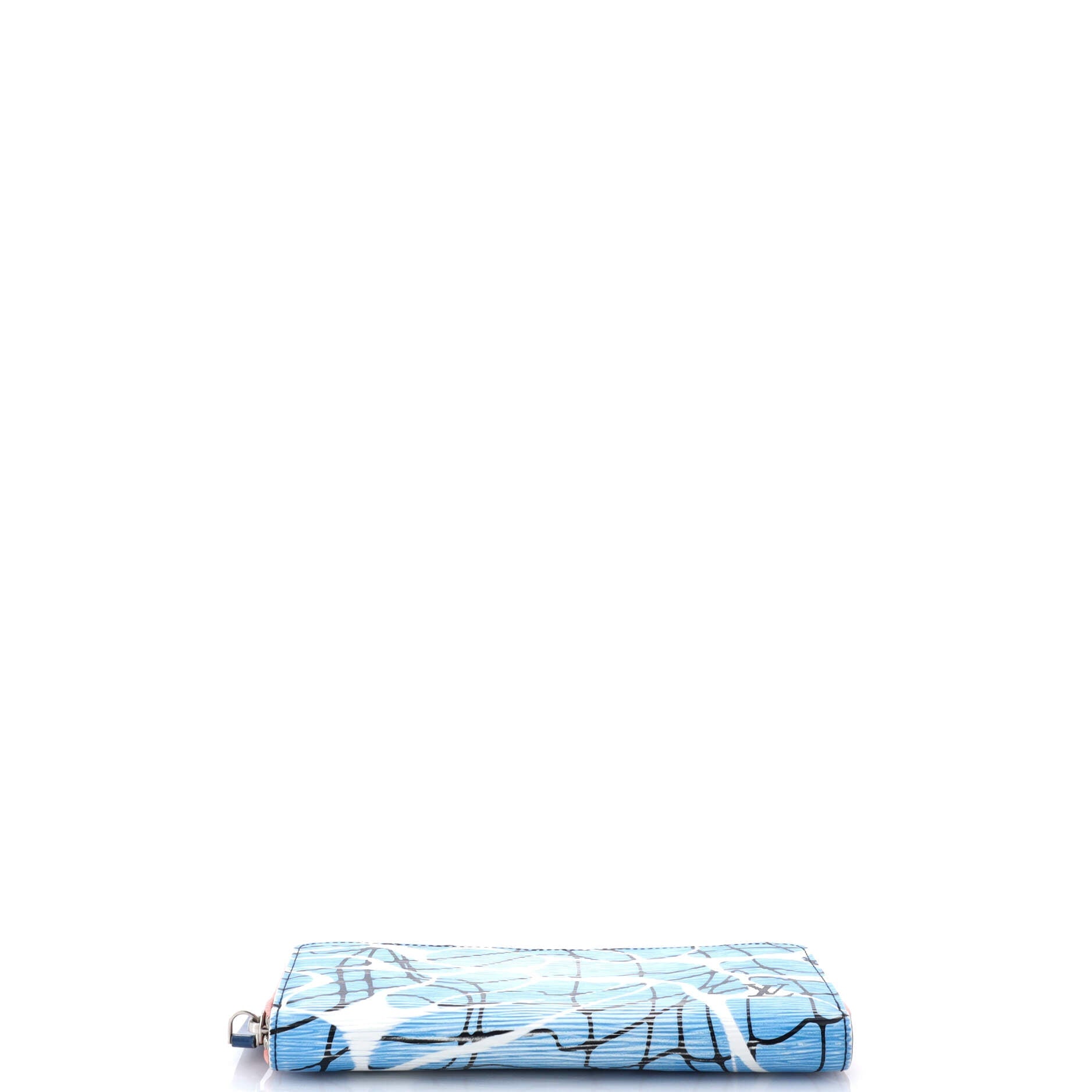 Zippy Wallet Limited Edition Aqua Print Epi Leather