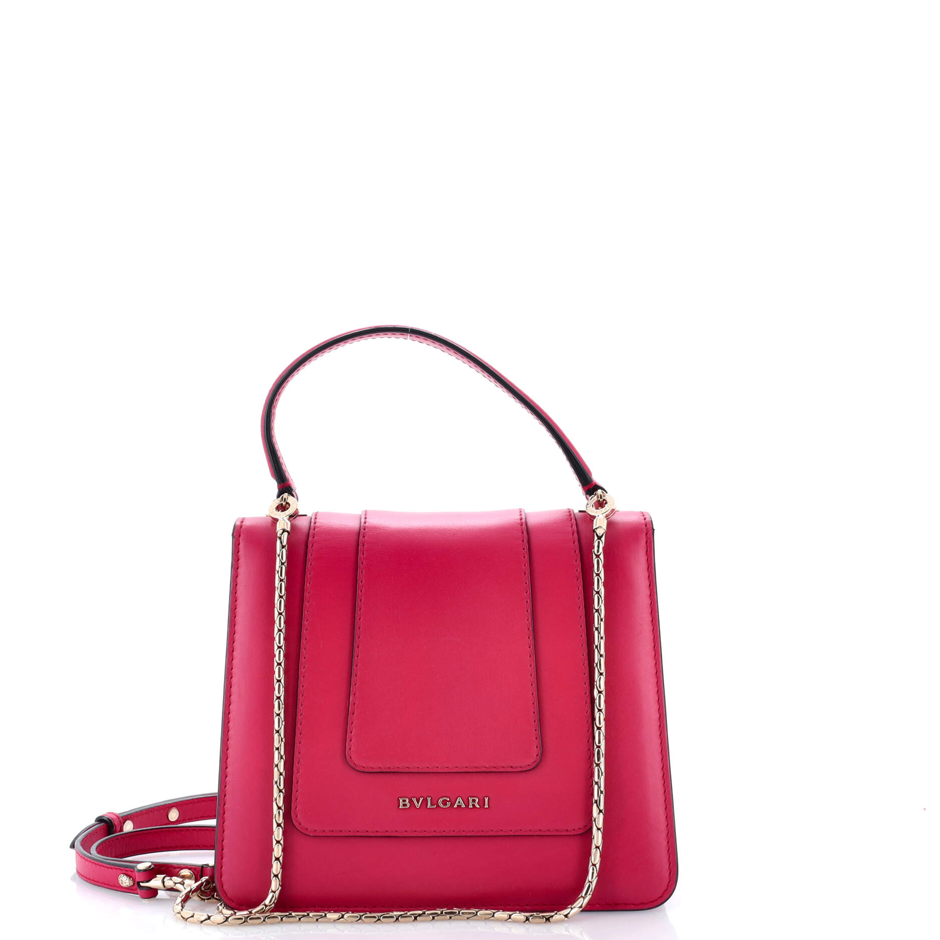 Serpenti Forever Top Handle Bag Leather Small