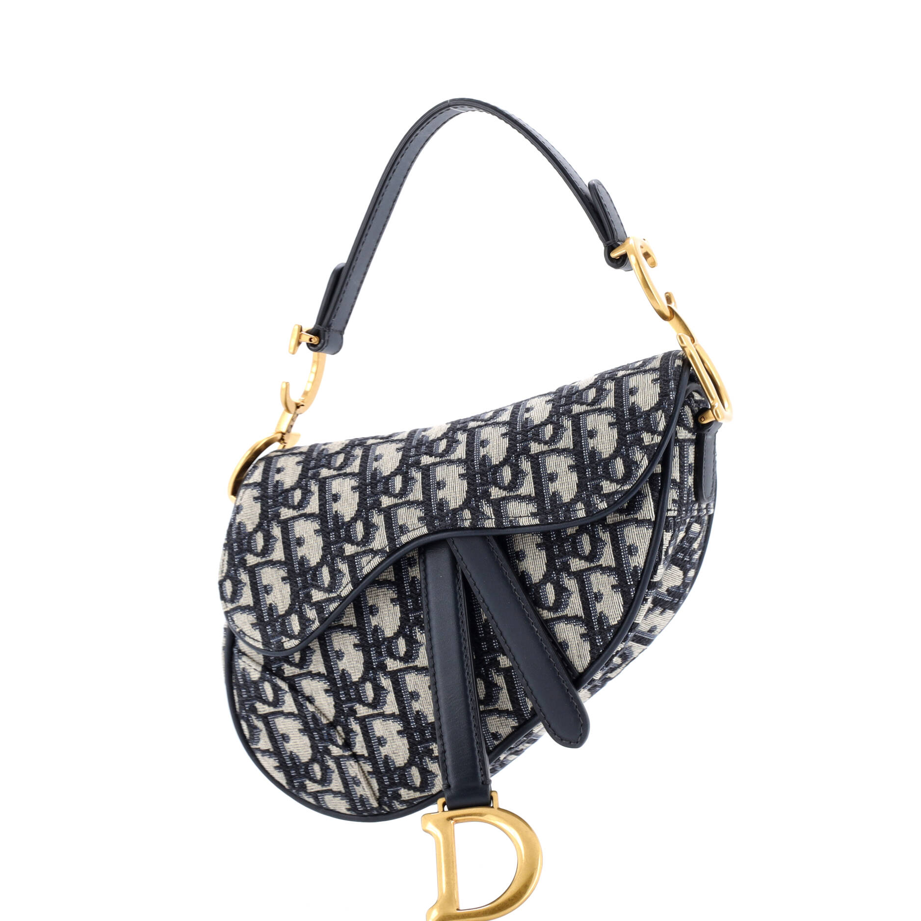 Saddle Handbag Oblique Canvas Mini