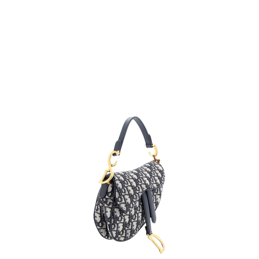 Saddle Handbag Oblique Canvas Mini