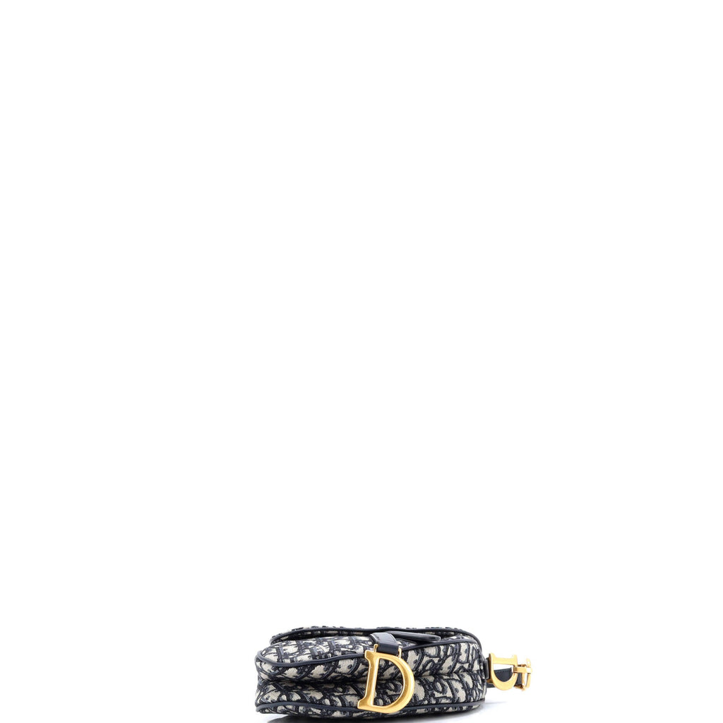 Saddle Handbag Oblique Canvas Mini
