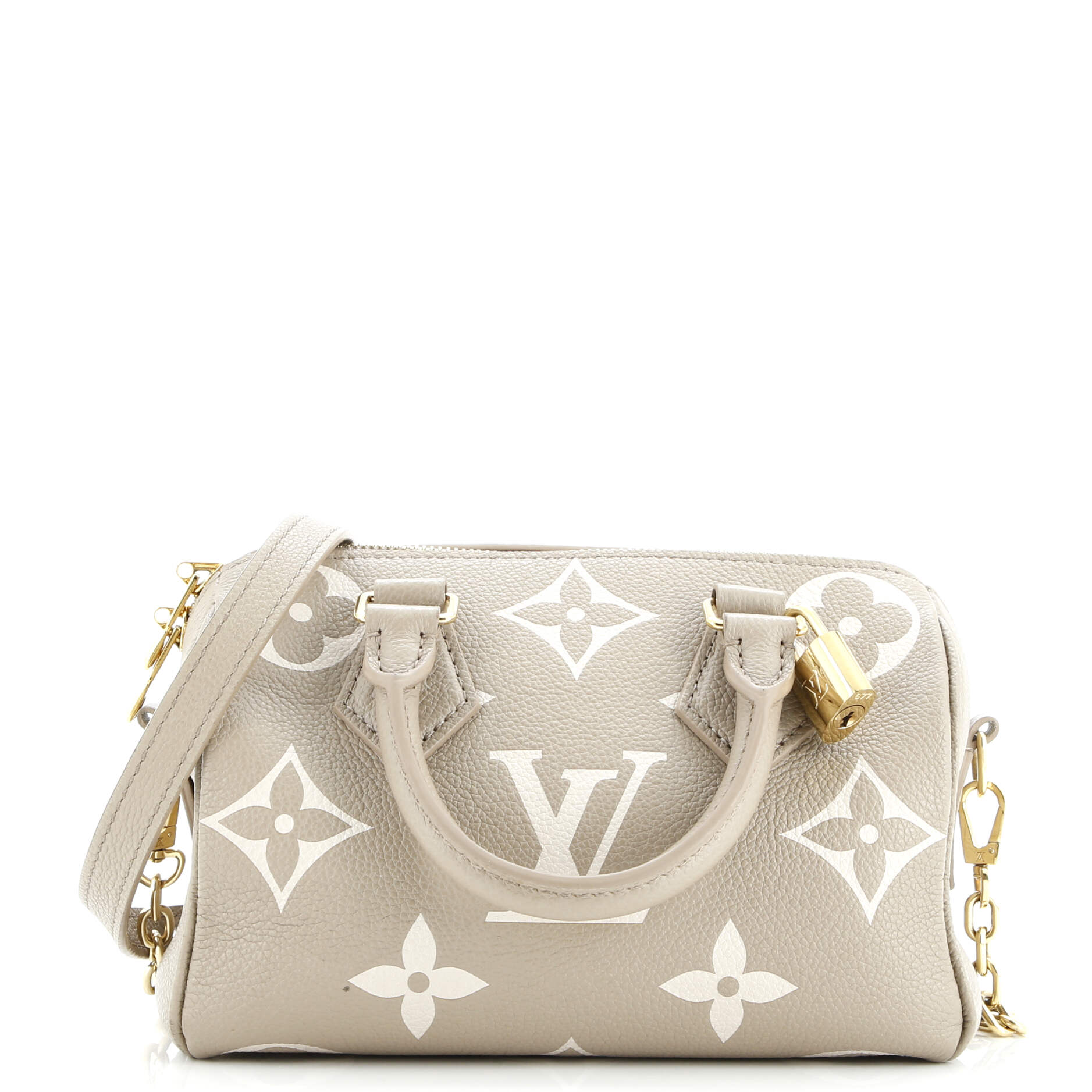 Speedy Bandouliere Bag Bicolor Monogram Empreinte Giant 20