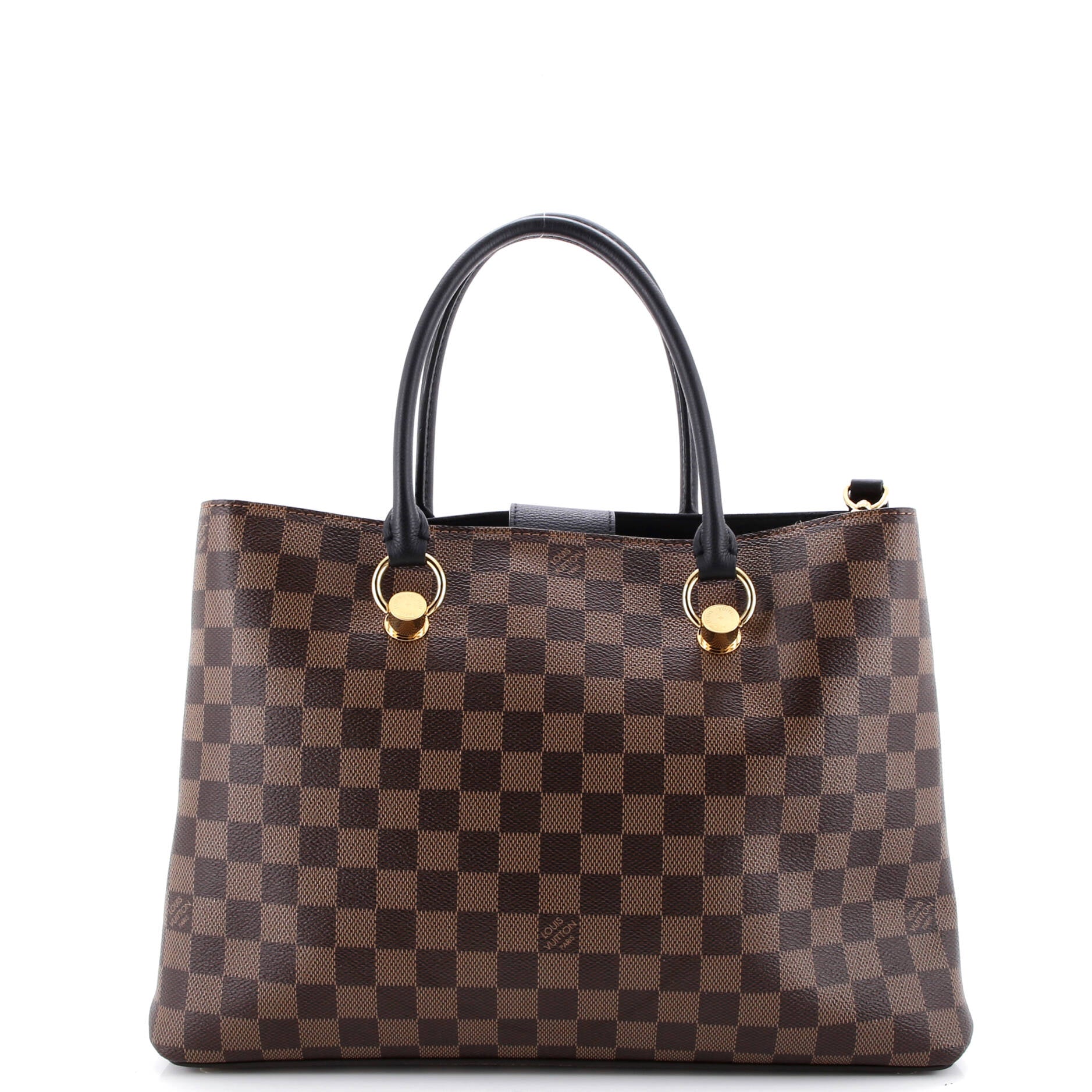 LV Riverside Handbag Damier with Leather