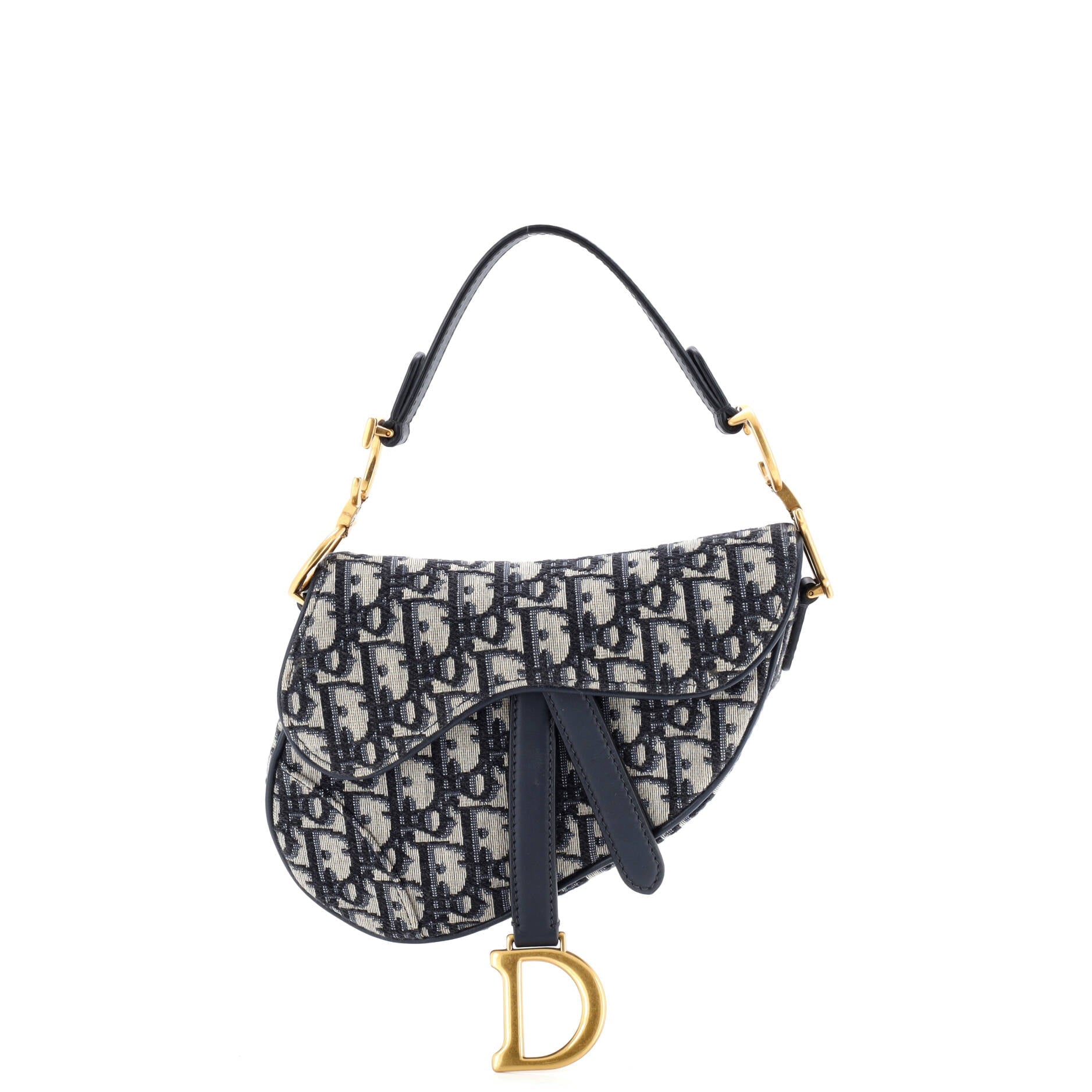 Saddle Handbag Oblique Canvas Mini